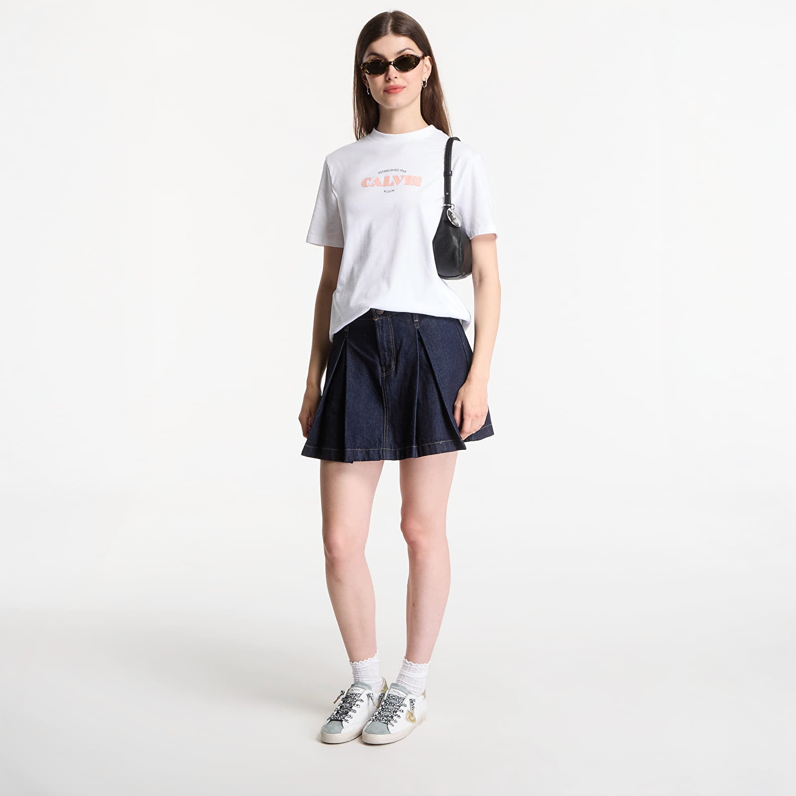 Tricouri  Calvin Klein Jeans Ss Classic Resort Calvin Logo Tee Bright White