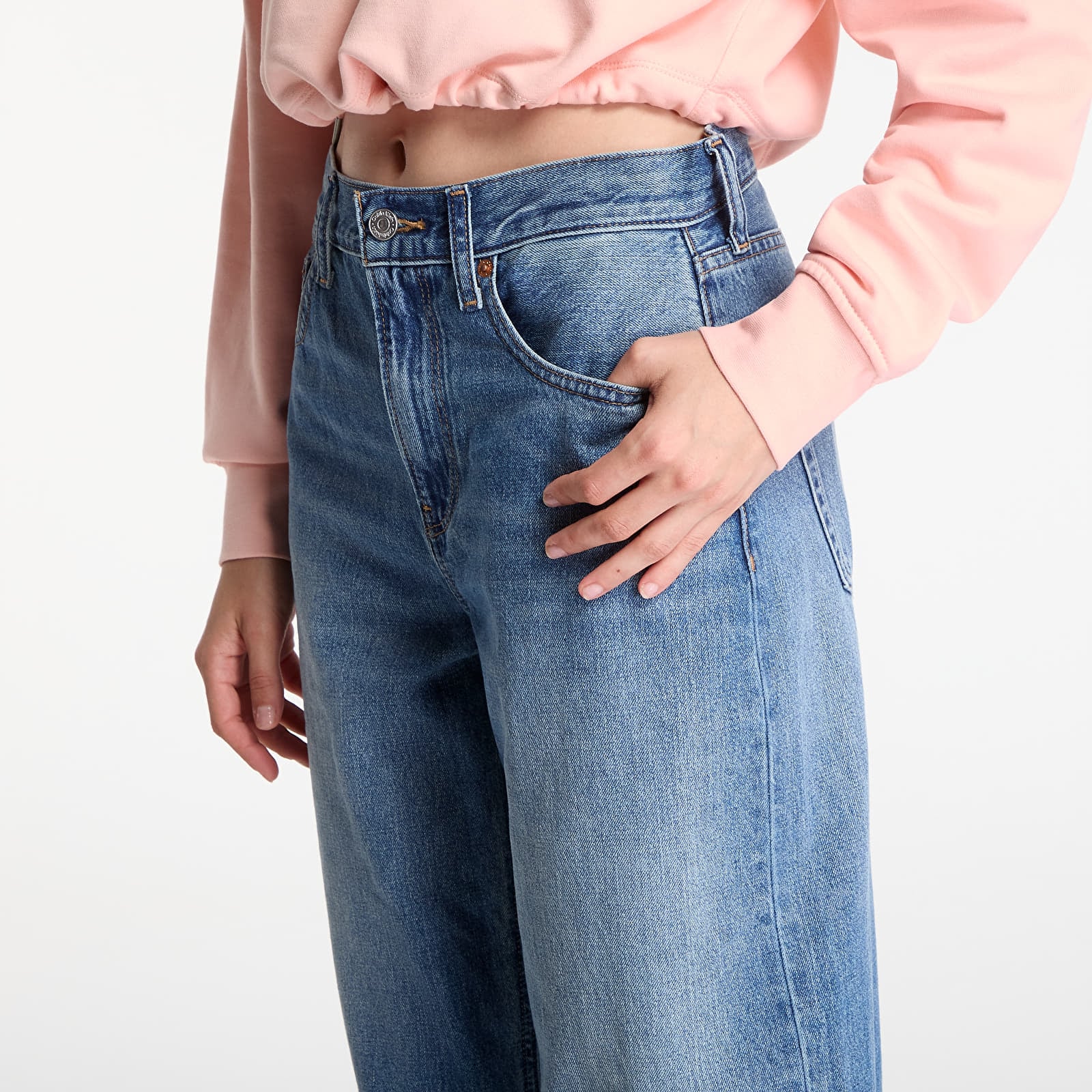Teksad Calvin Klein Jeans Cropped Barrel Jean Tinted Airway