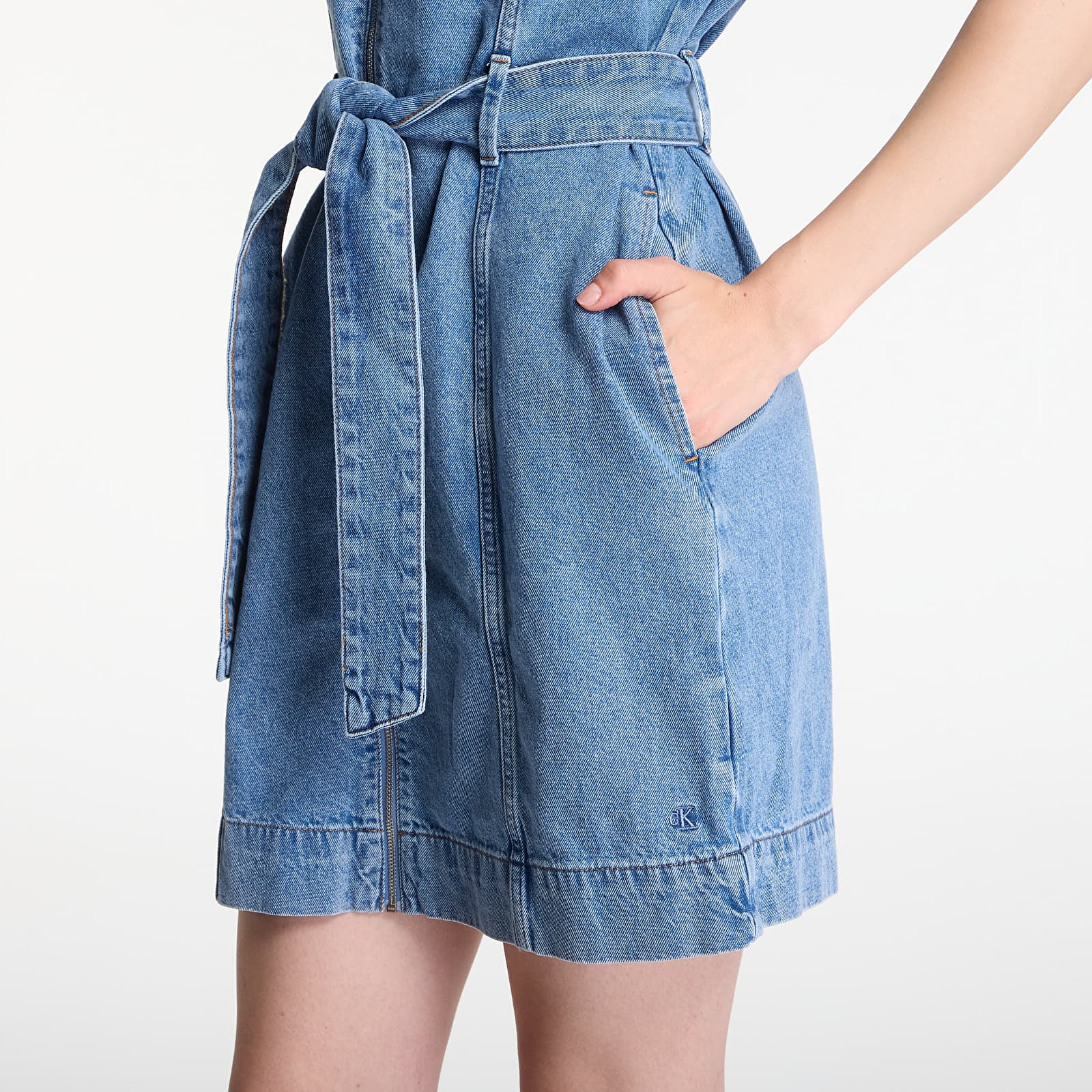 Mekot Calvin Klein Jeans Belted Shirt Dress Radio Blues