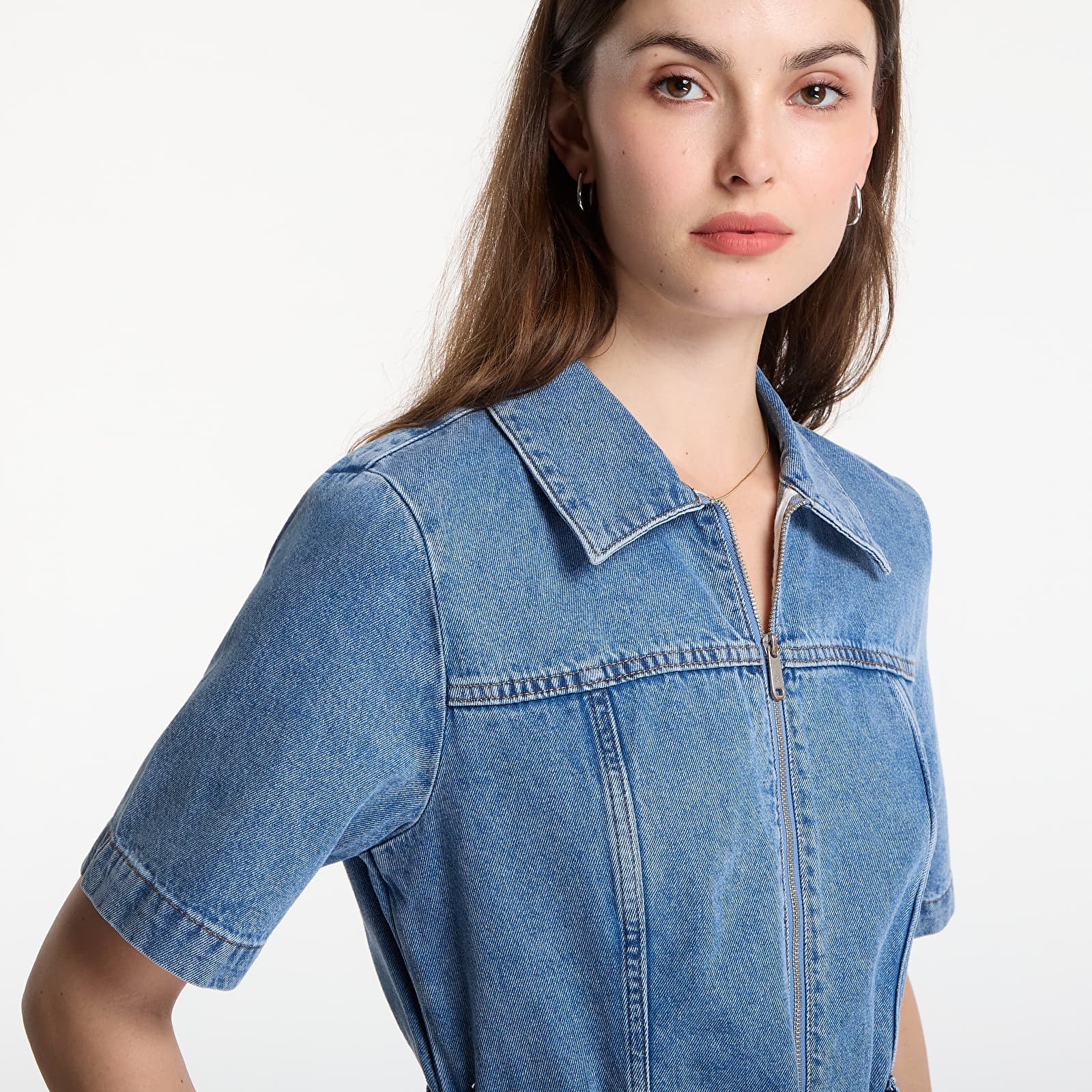 Mekot Calvin Klein Jeans Belted Shirt Dress Radio Blues