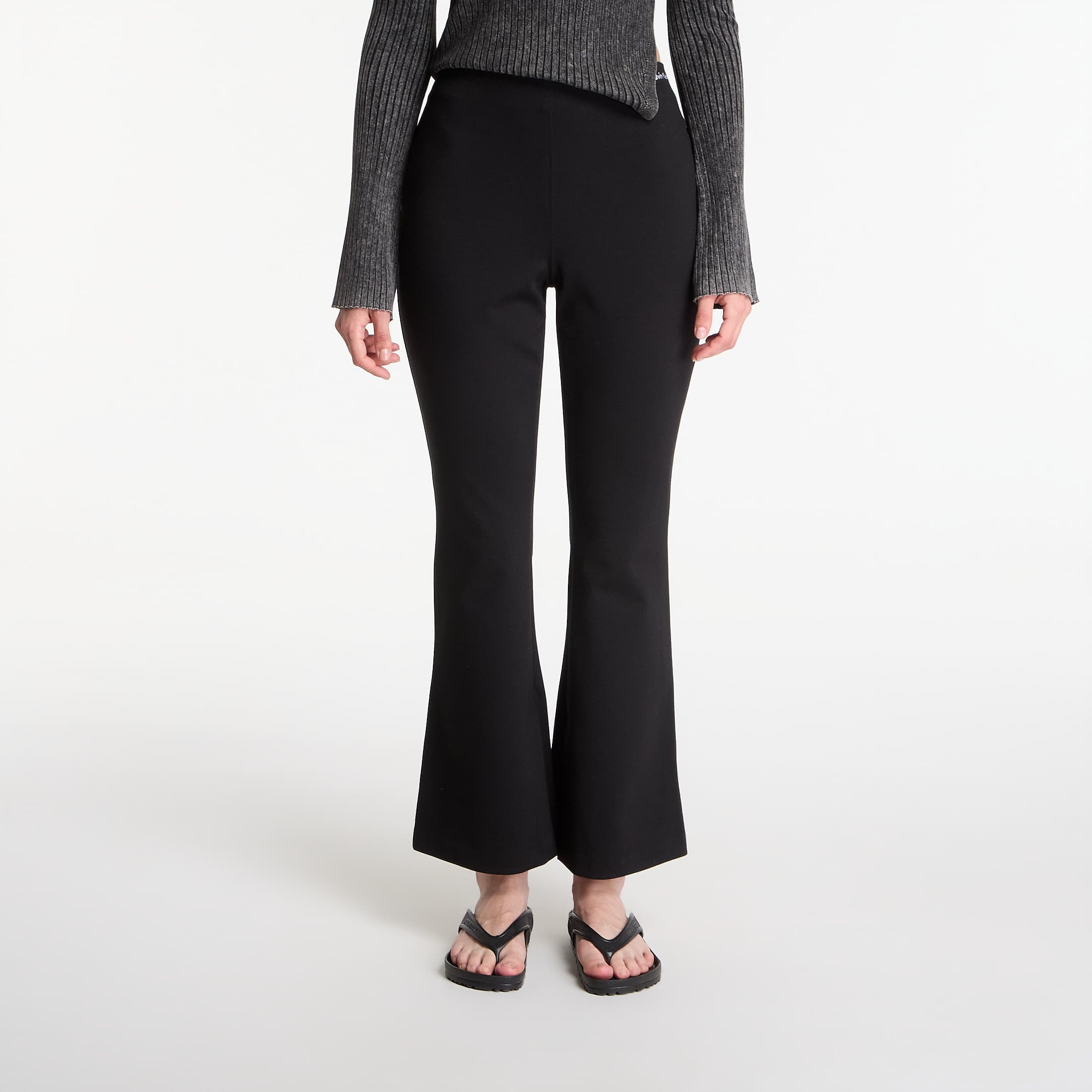 Pants Calvin Klein Jeans Ponte Tailored Flare Pant Black L