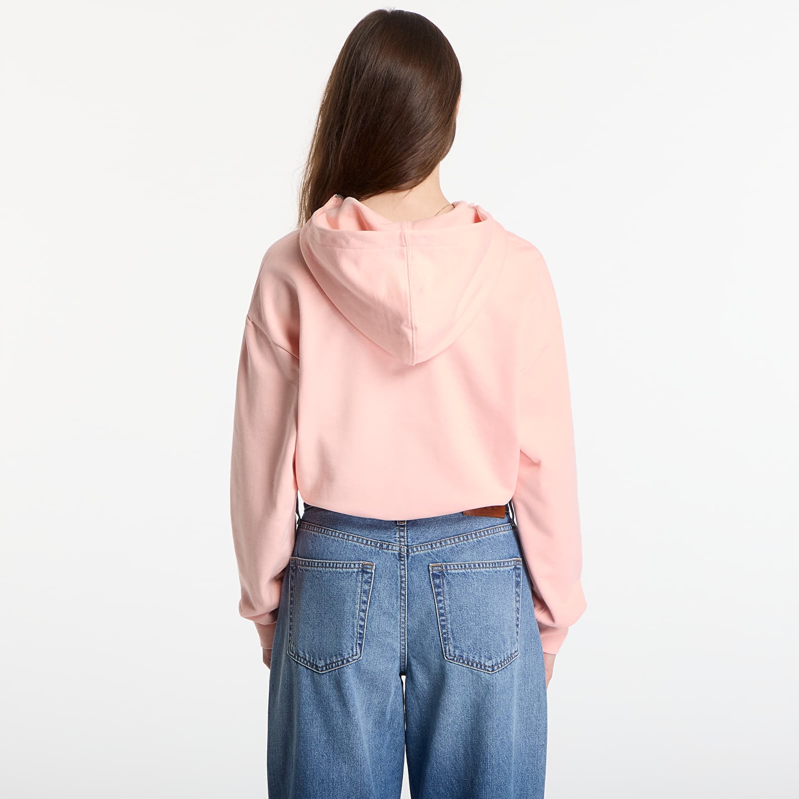 Hoodies and sweatshirts  Calvin Klein Jeans Ls Monologo Terry Cropped Tie Hoodie Peachy Day