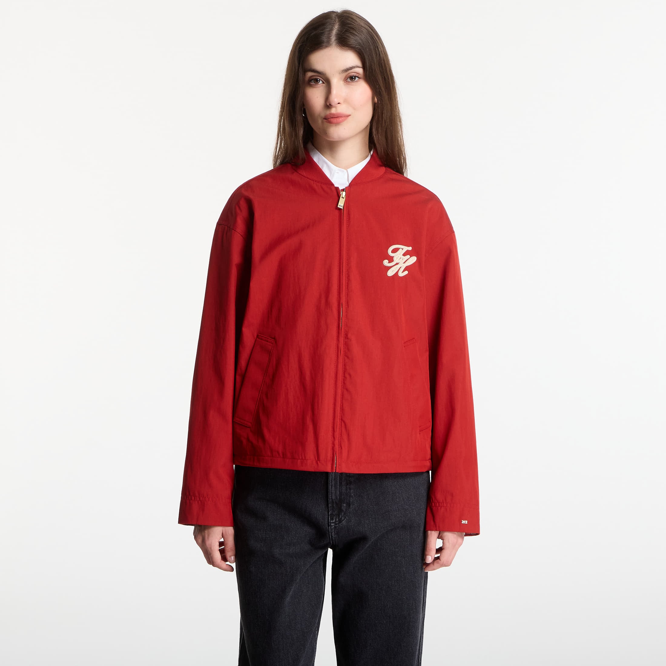 Jacket Tommy Hilfiger Cotton Bomber Dark Magma L
