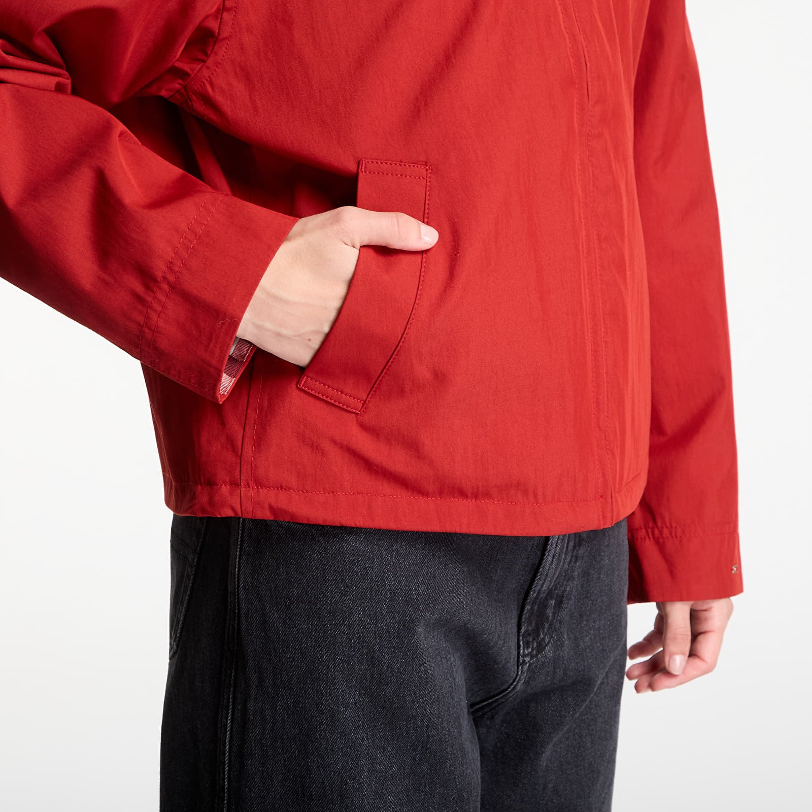 Kurtki Tommy Hilfiger Cotton Bomber Dark Magma