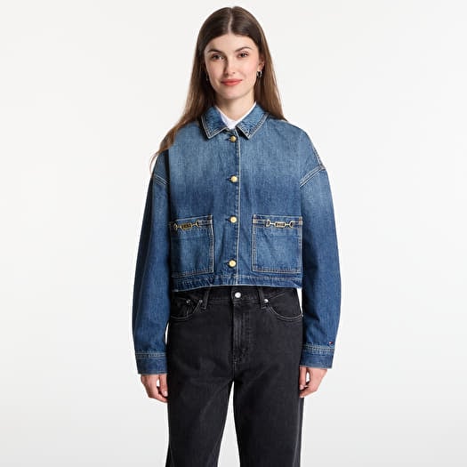 Jacke Tommy Hilfiger Cropped Jacket Cam Mid Cam Mid