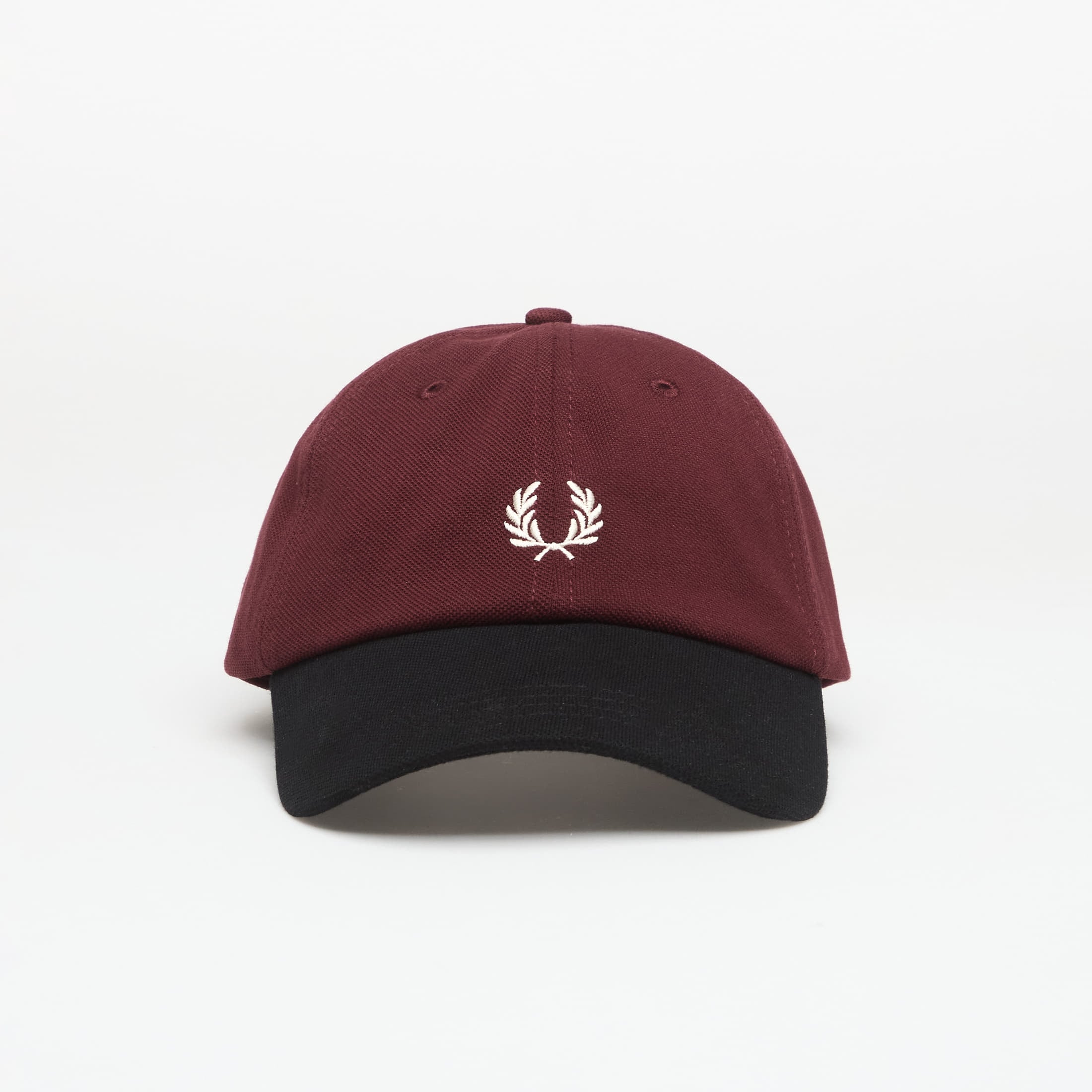 Cap Fred Perry Blocked Pique Classic Cap Oxblood Universal