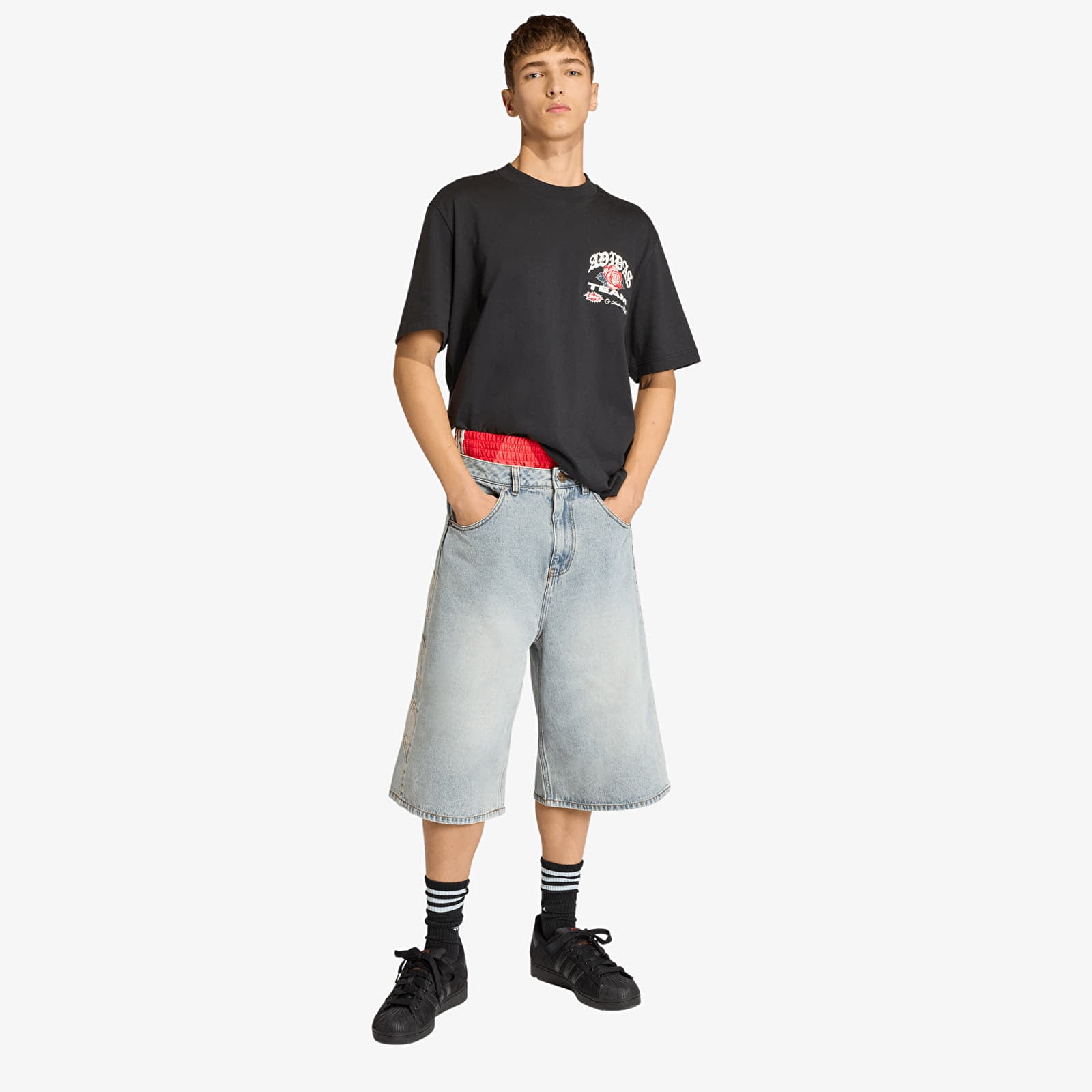 Moške kratke hlače adidas Denim Shorts Indigo Denim
