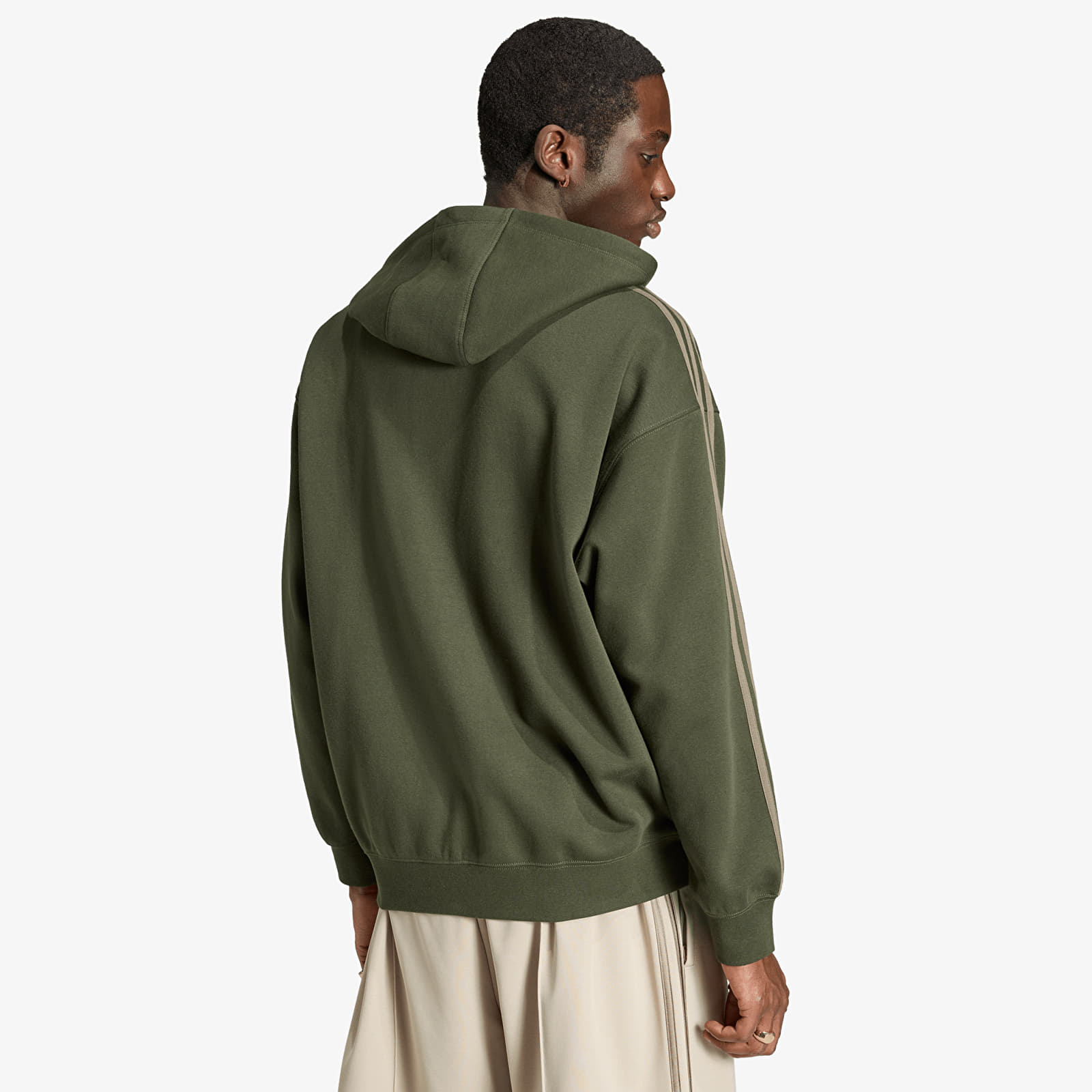 Pánske mikiny adidas Baggy Fz Hoodie Night Cargo