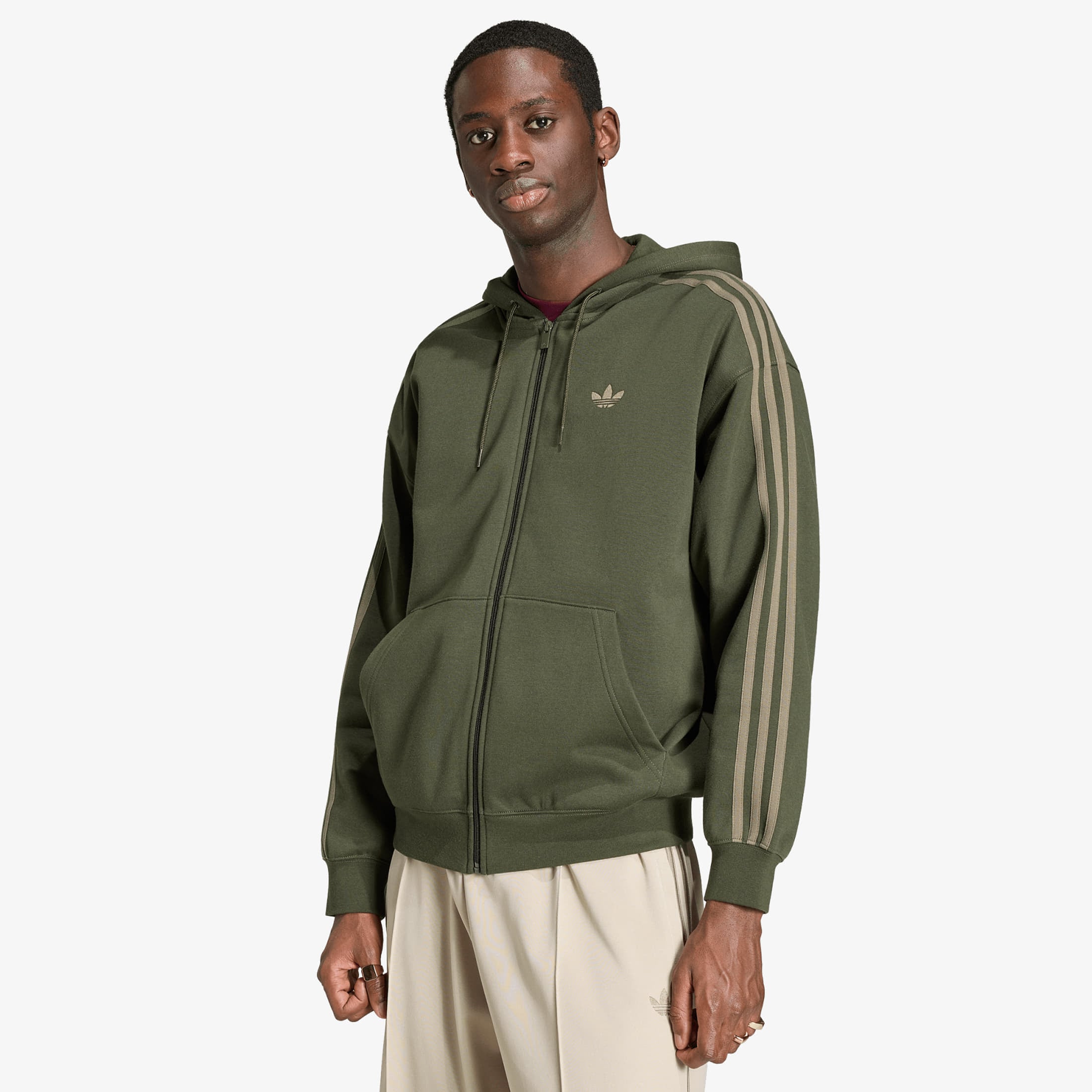 Φούτερ adidas Baggy Fz Hoodie Night Cargo S