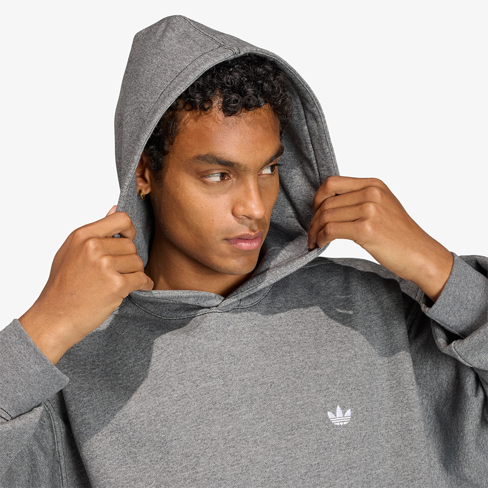 Miesten collegepaidat adidas Ess Loose Hd Grey Four Mel
