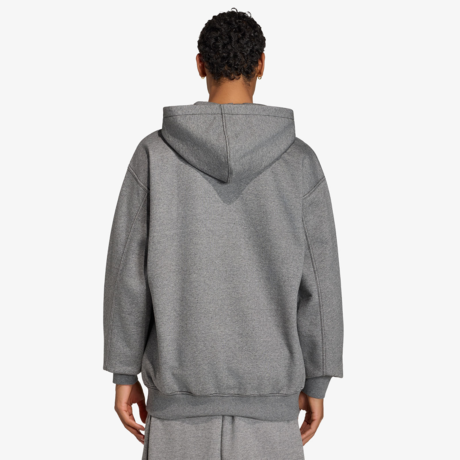 Miesten collegepaidat adidas Ess Loose Hd Grey Four Mel