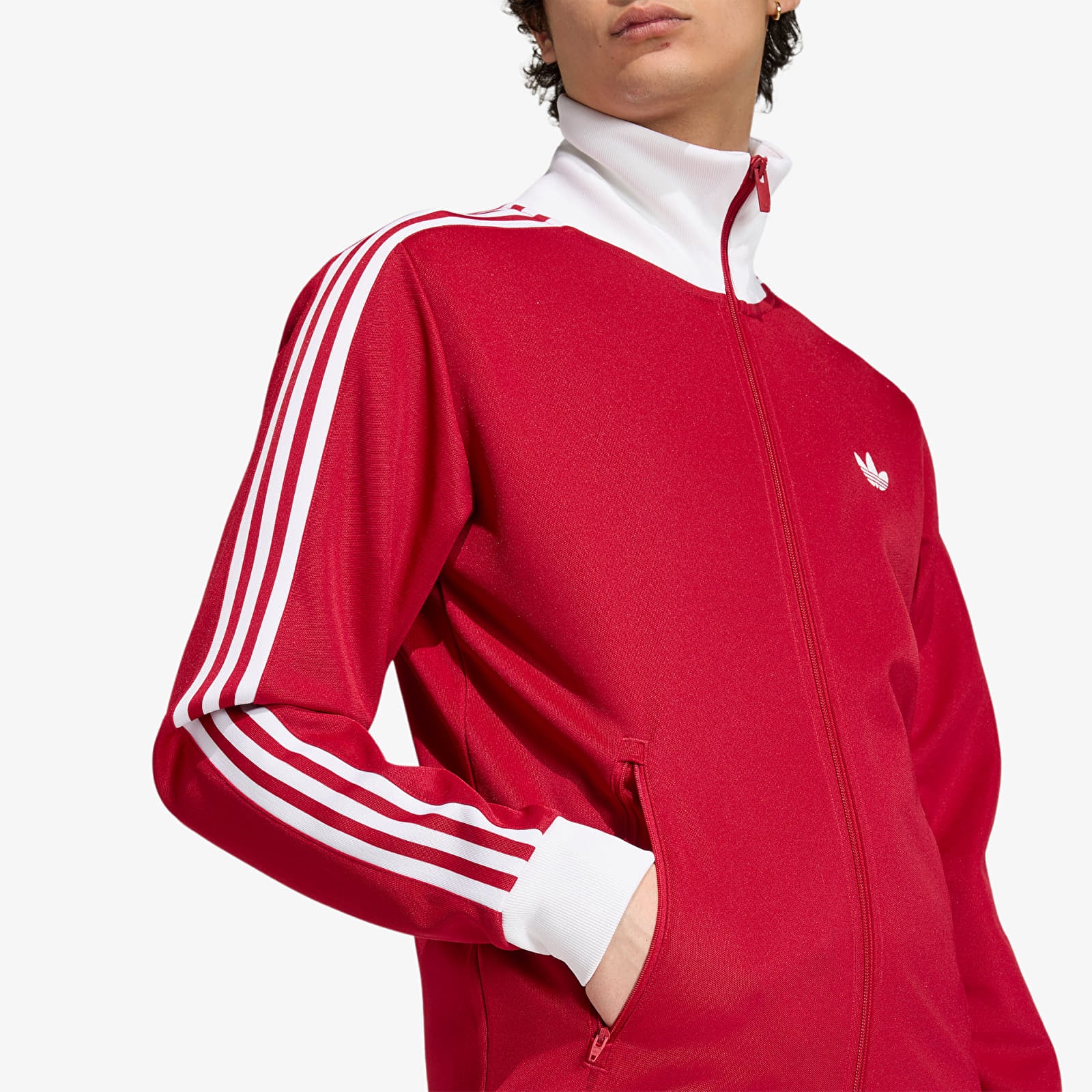 Herren-Sweatshirts adidas Beckenbauer Tt Team Victory Red/ White