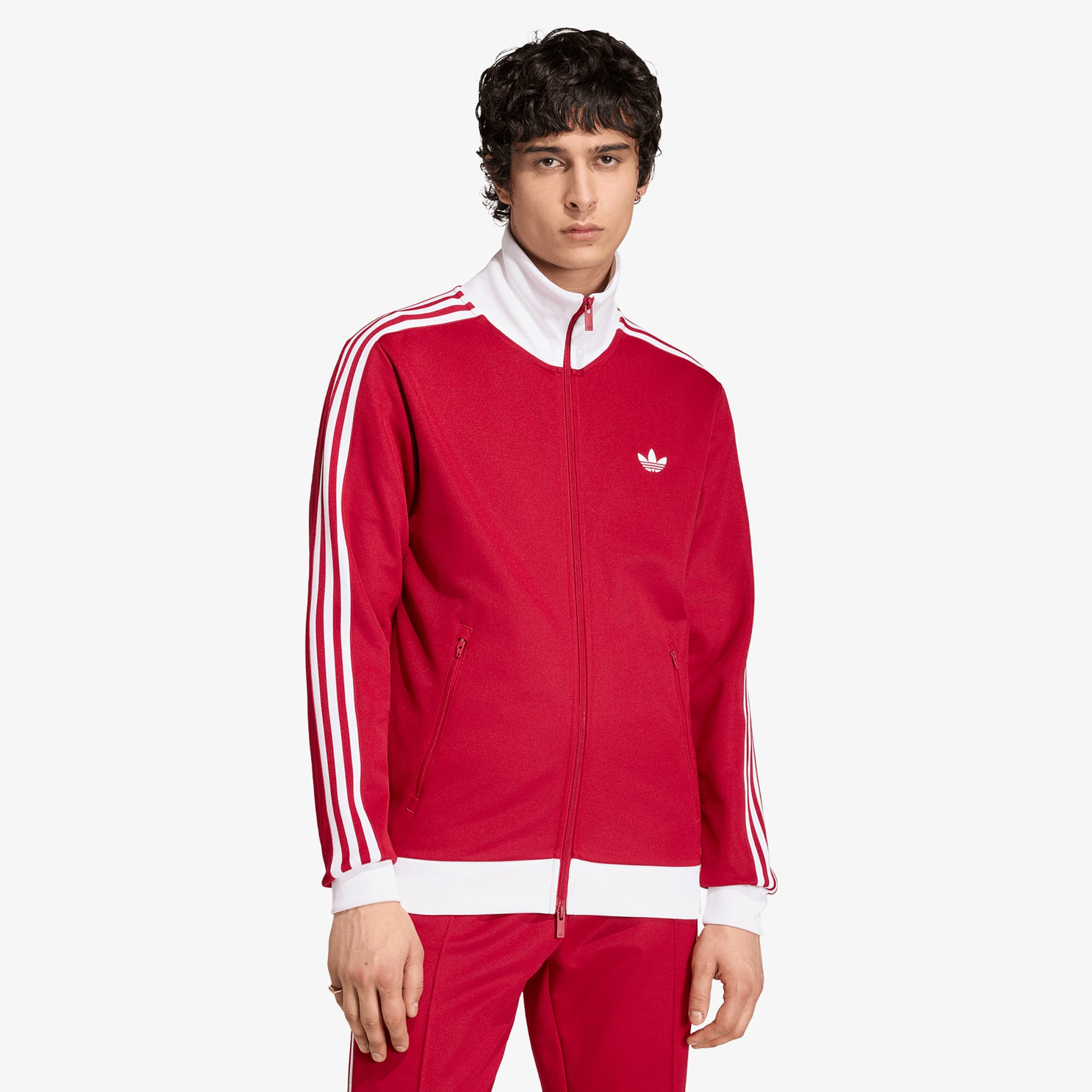 Sweatshirt adidas Beckenbauer Tt Team Victory Red/ White M
