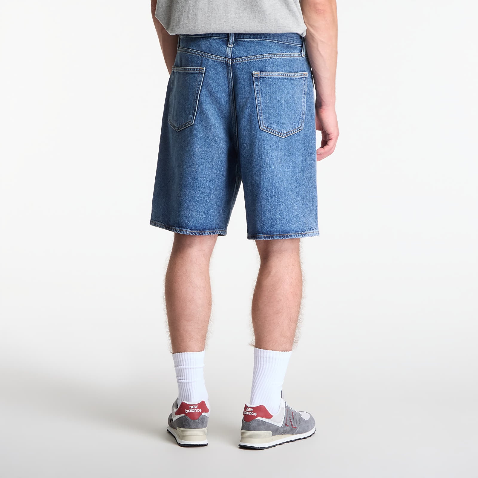 Shortsid GAP V-Supersoft Loose Denim Short Med Larch Blue