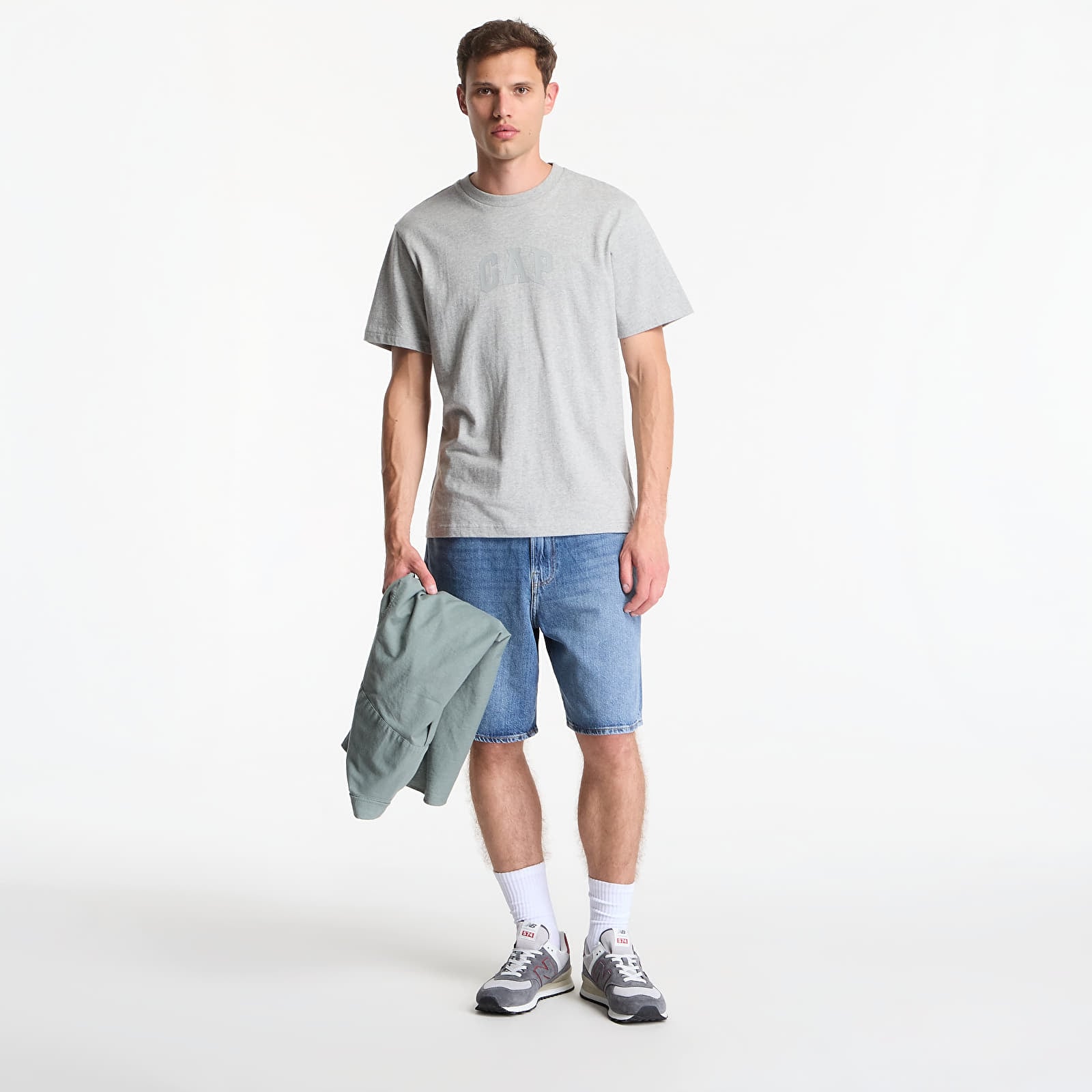 Shortsid GAP V-Supersoft Loose Denim Short Med Larch Blue