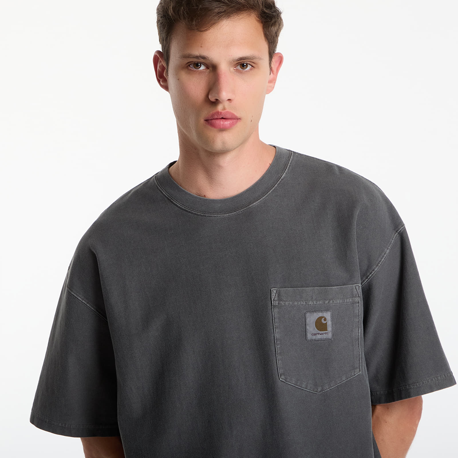T-paidat Carhartt WIP S/S Loose Pocket T-Shirt UNISEX Black Garment Dyed