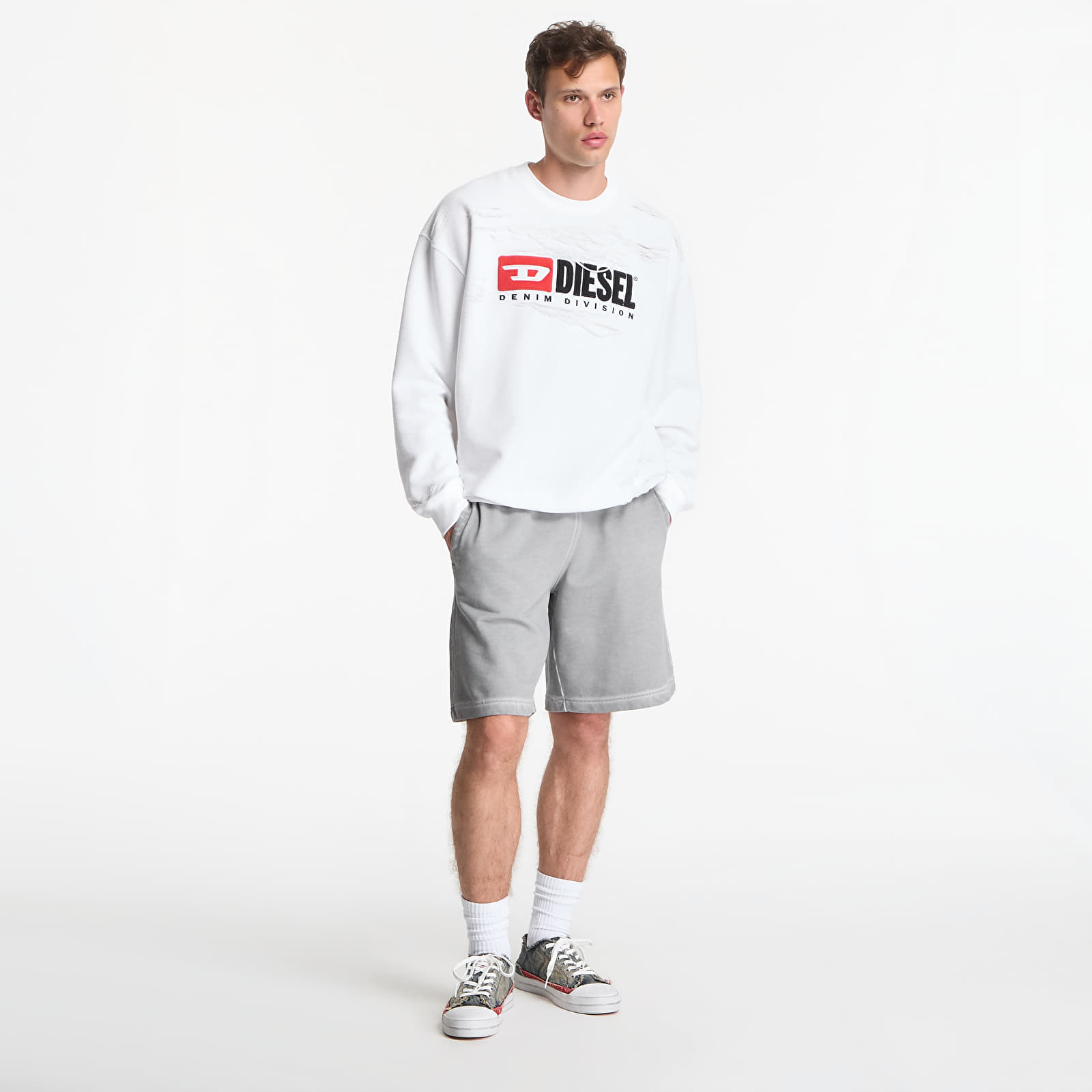 Sweatshirts Diesel S-Boxt-V1 Sweatshirt White