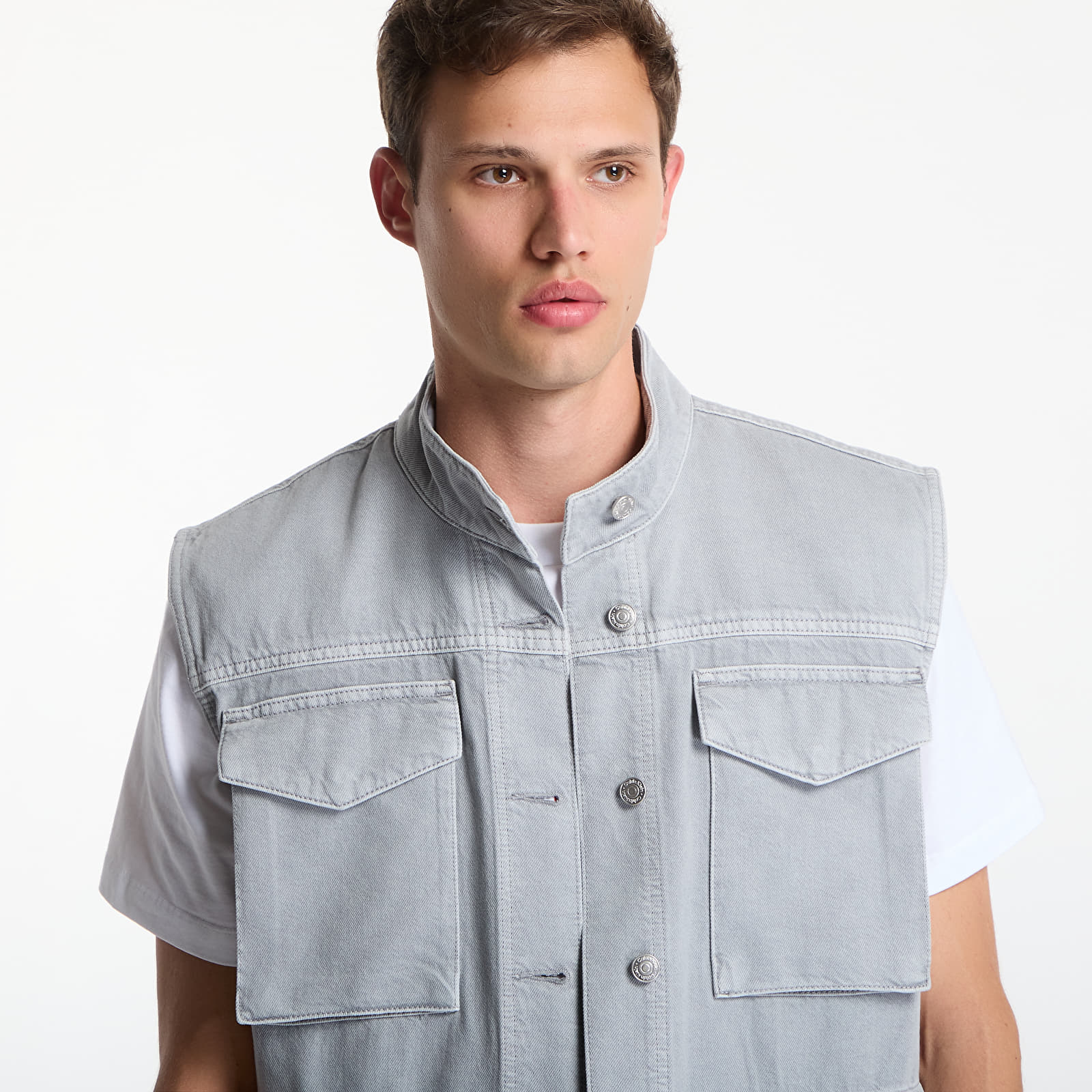 Vests Calvin Klein Utility Field Vest Grey