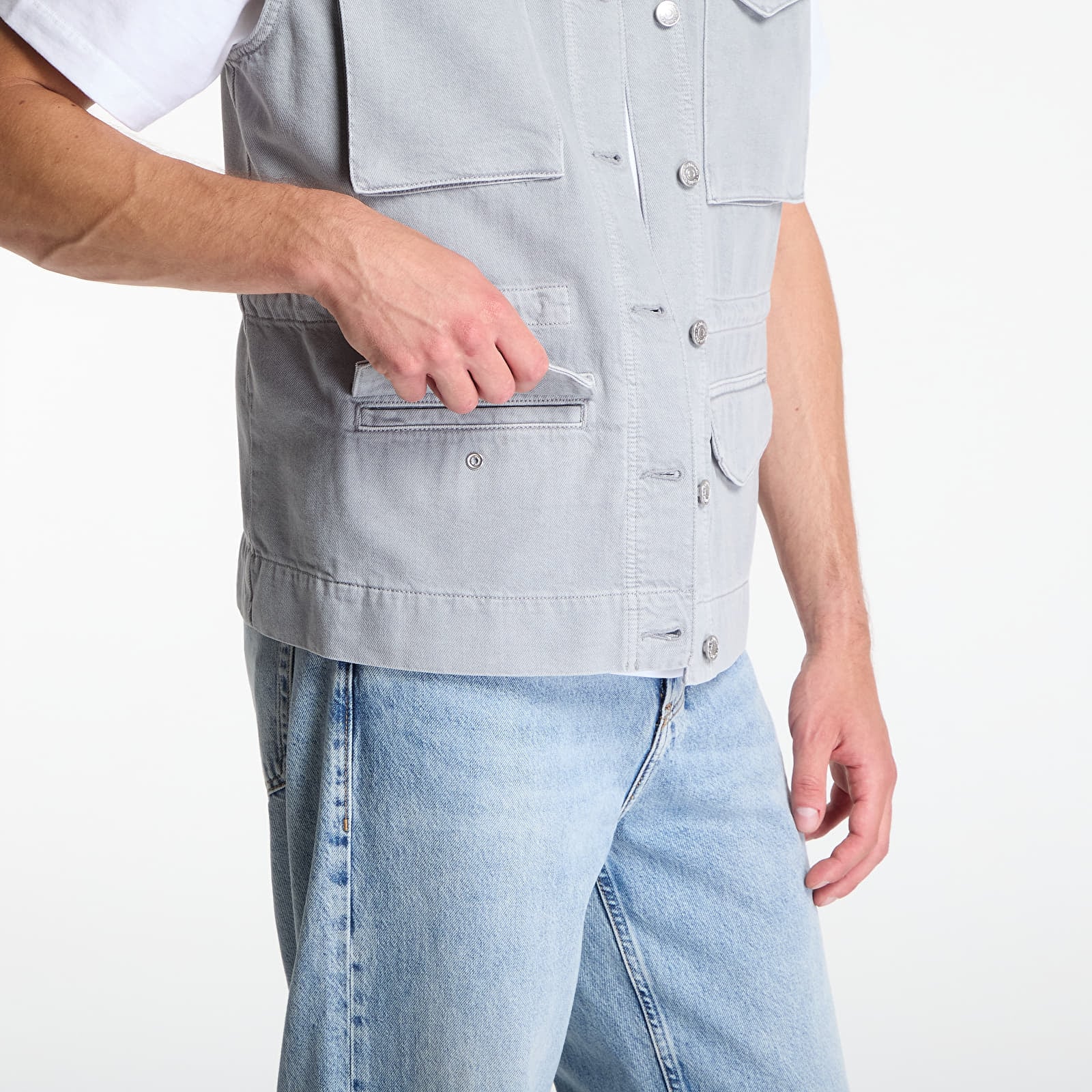 Vests Calvin Klein Utility Field Vest Grey