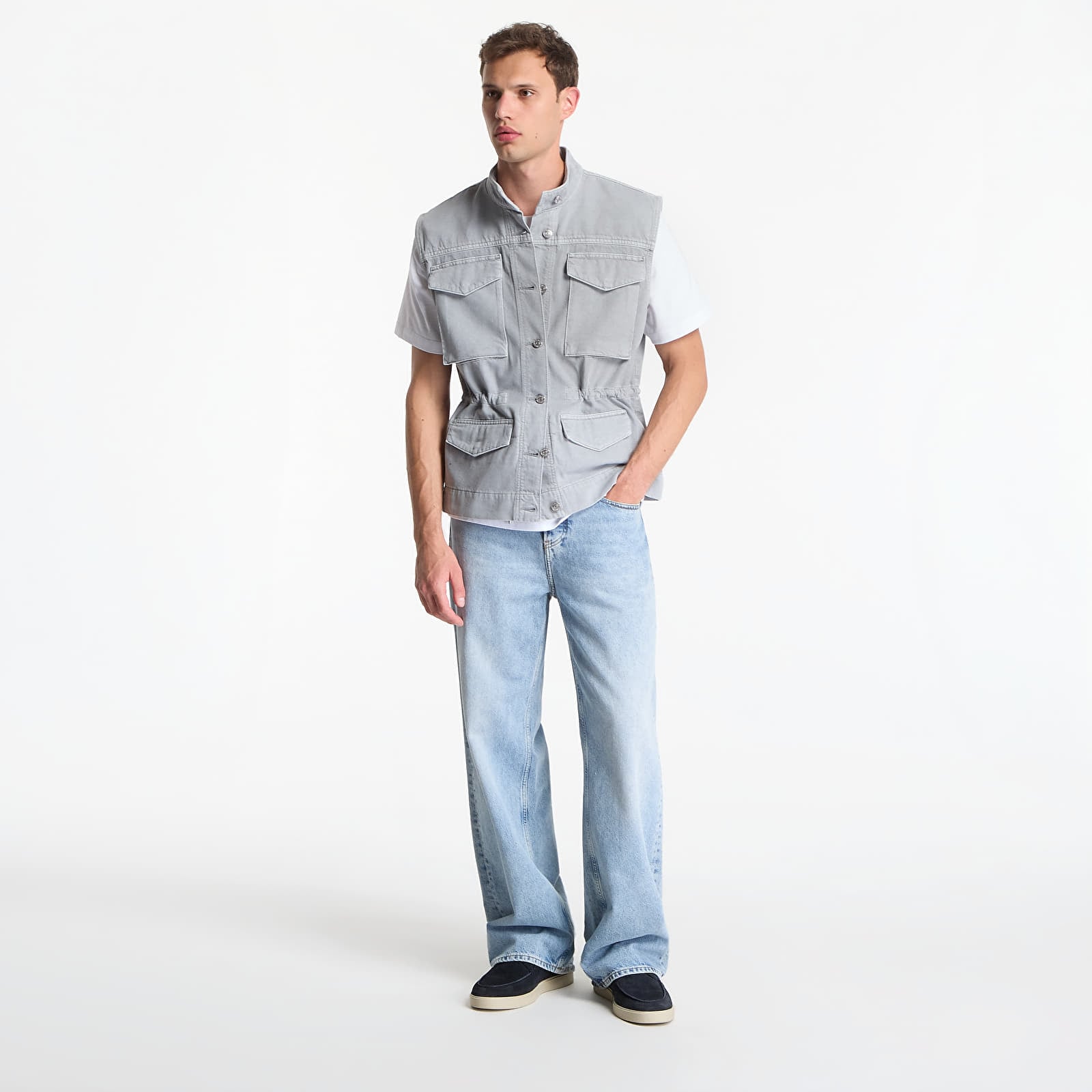 Vests Calvin Klein Utility Field Vest Grey
