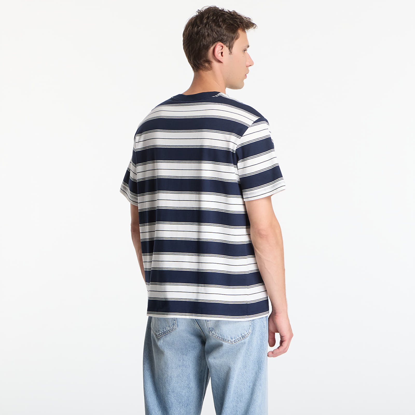 T-shirts  Calvin Klein Jeans Ss Easy 20S Jersey Stripe Crewneck Tee Dark Sapphire