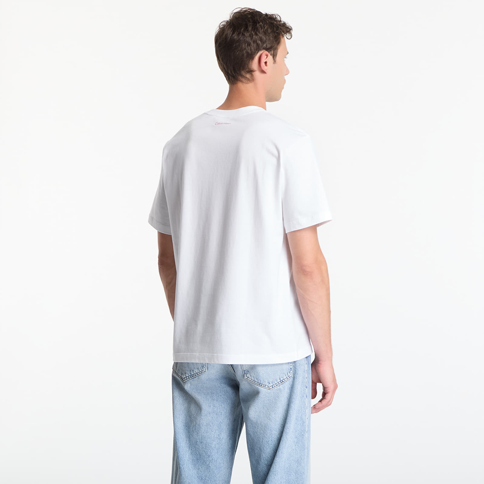 T-shirts  Calvin Klein Jeans Ss 20S Calvin Klein Trvl Font Graphic Tee Bright White