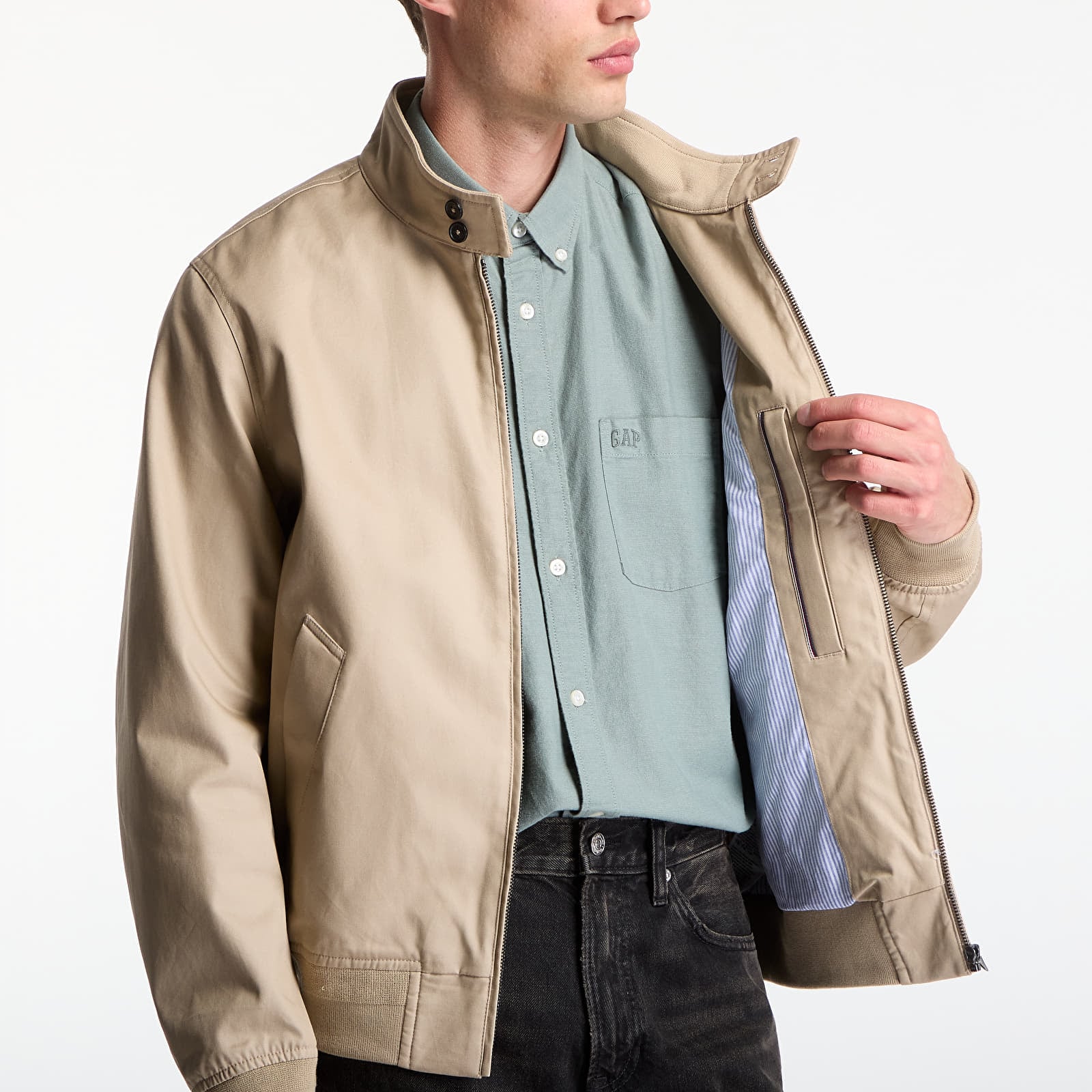 Jakne  Tommy Hilfiger Classic Harrington Jacket Batique Khaki