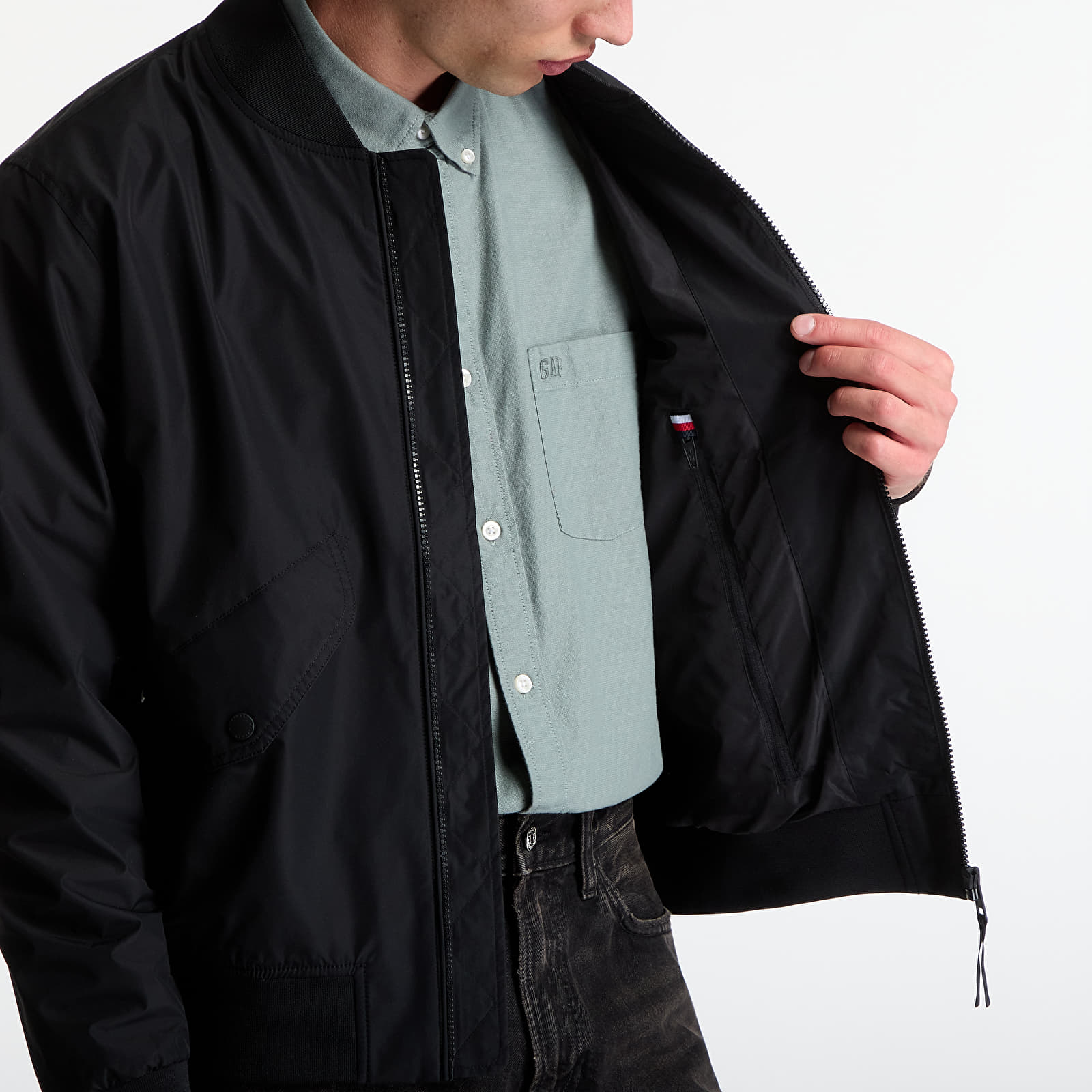 Bombery Tommy Hilfiger Packable Bomber Black
