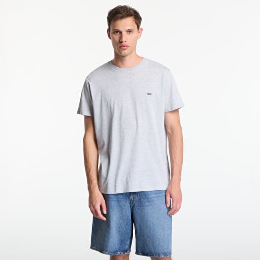 T-shirt LACOSTE Base T-shirt melange šedé