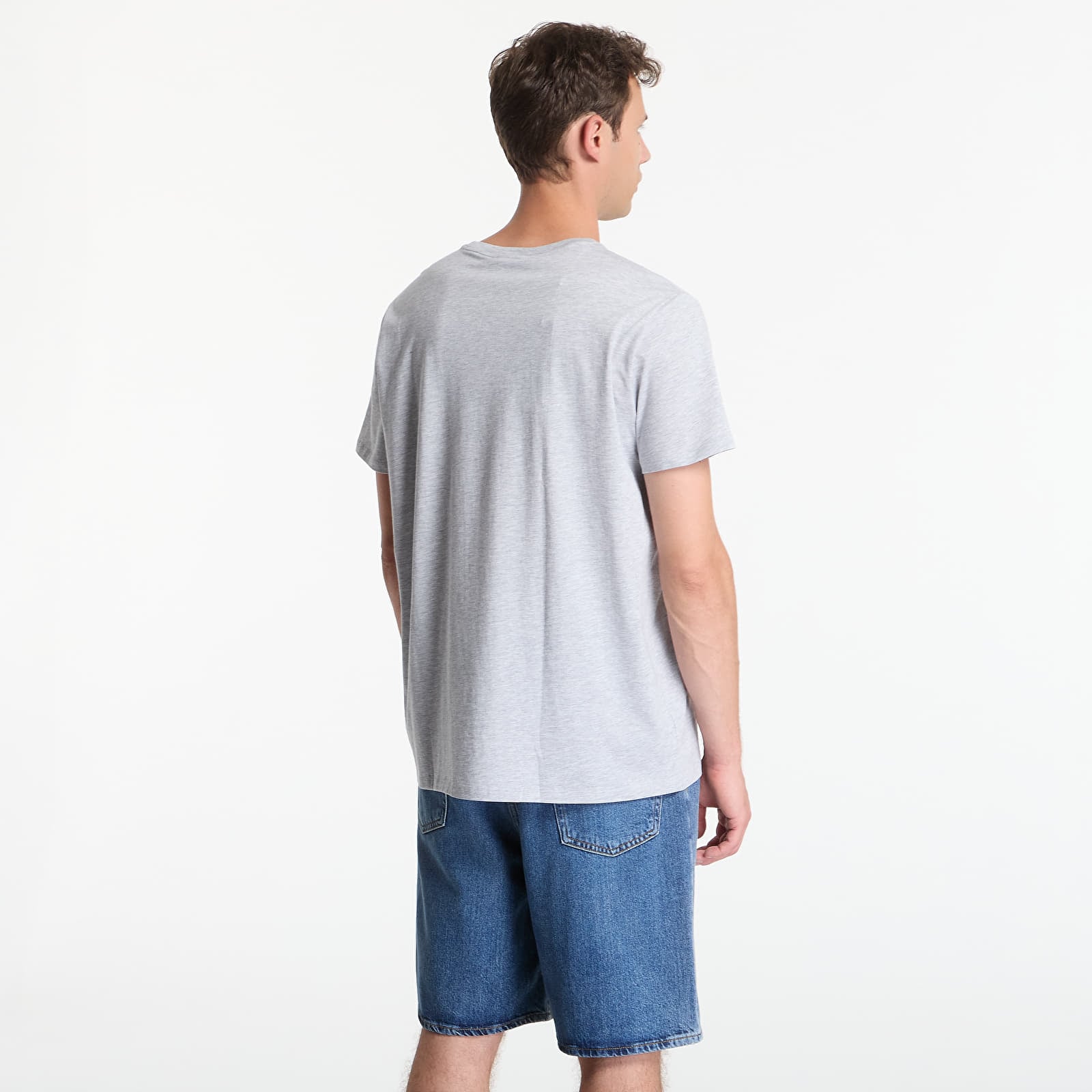 Koszulki LACOSTE Base T-shirt melange šedé