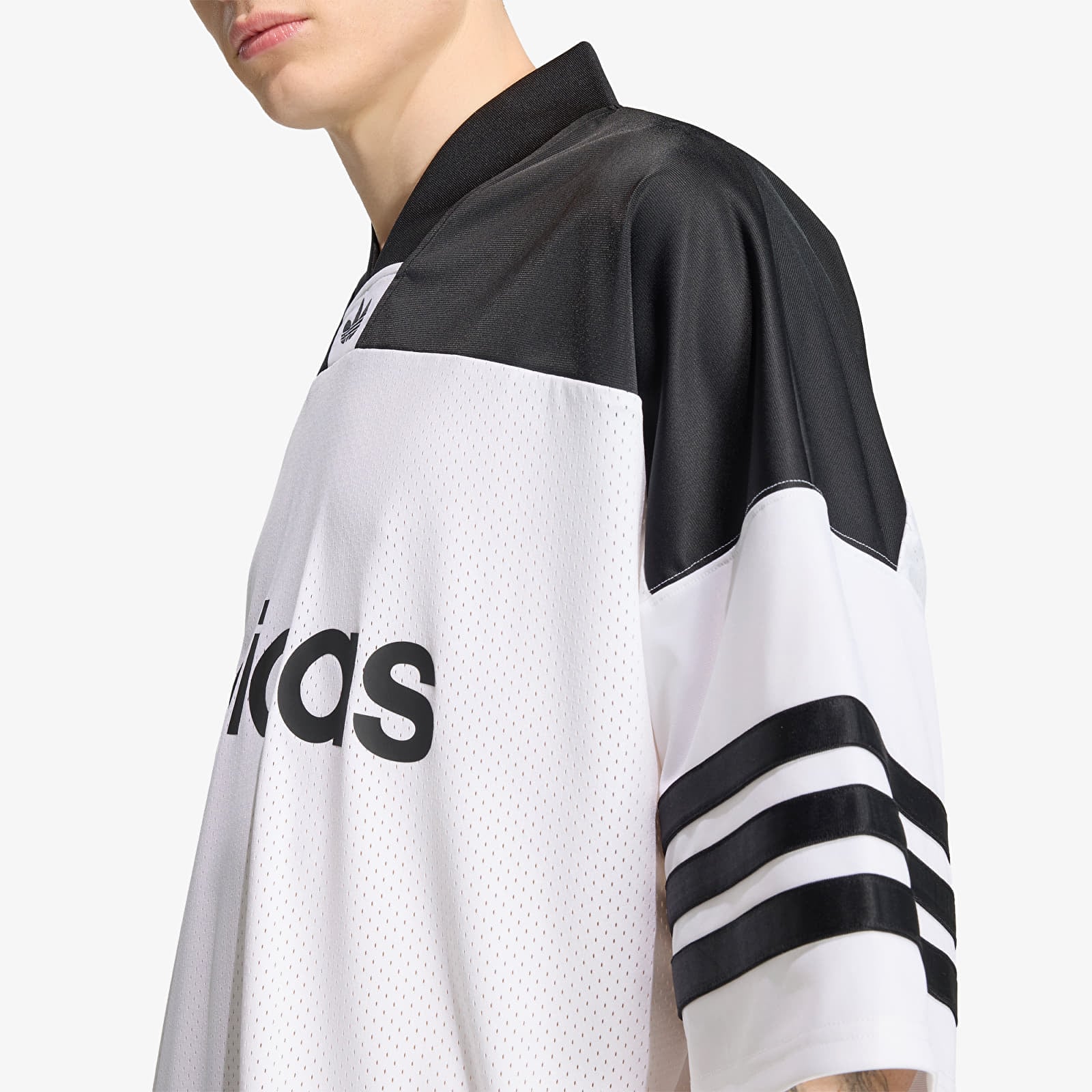 Trikots für Männer adidas Adicolor Oversized American Football Jersey White/ Black