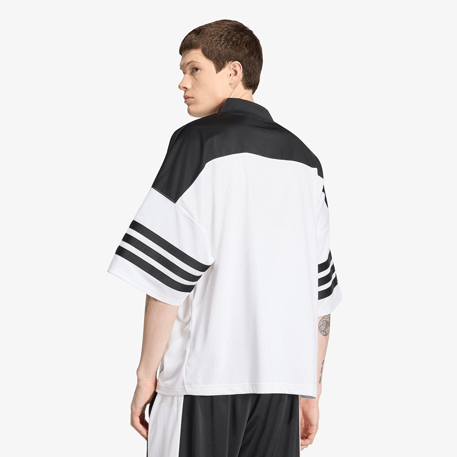 Trikots für Männer adidas Adicolor Oversized American Football Jersey White/ Black