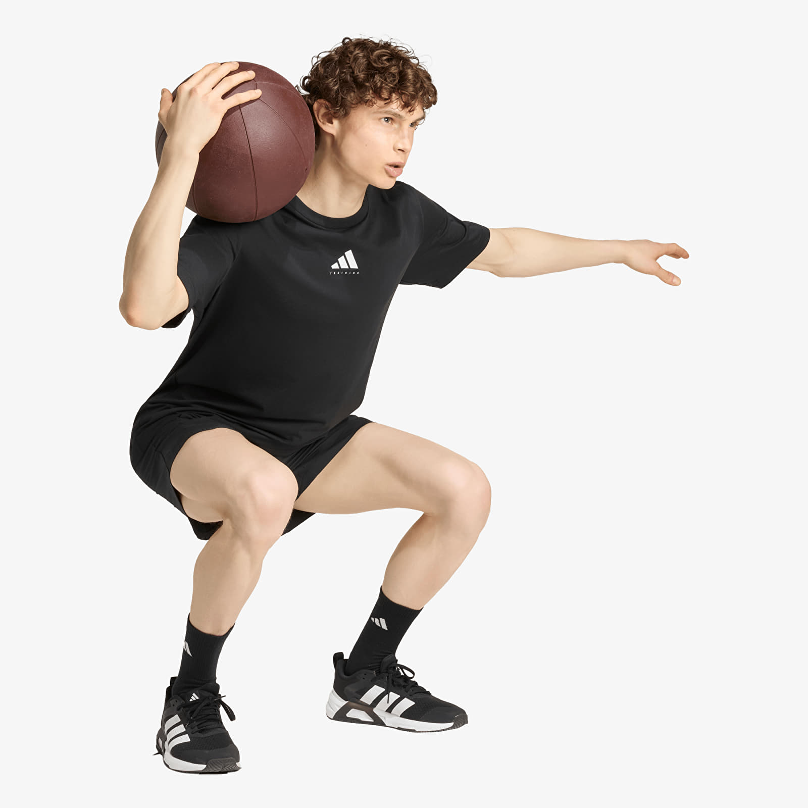 Men's T-shirts adidas Climacool Category Training Graphic T-Shirt Black/ White