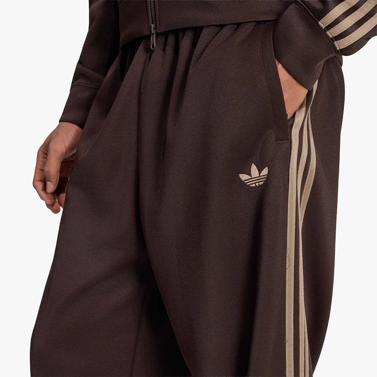 Herren-Sweatpants adidas Loose Tp Aurora Coffee
