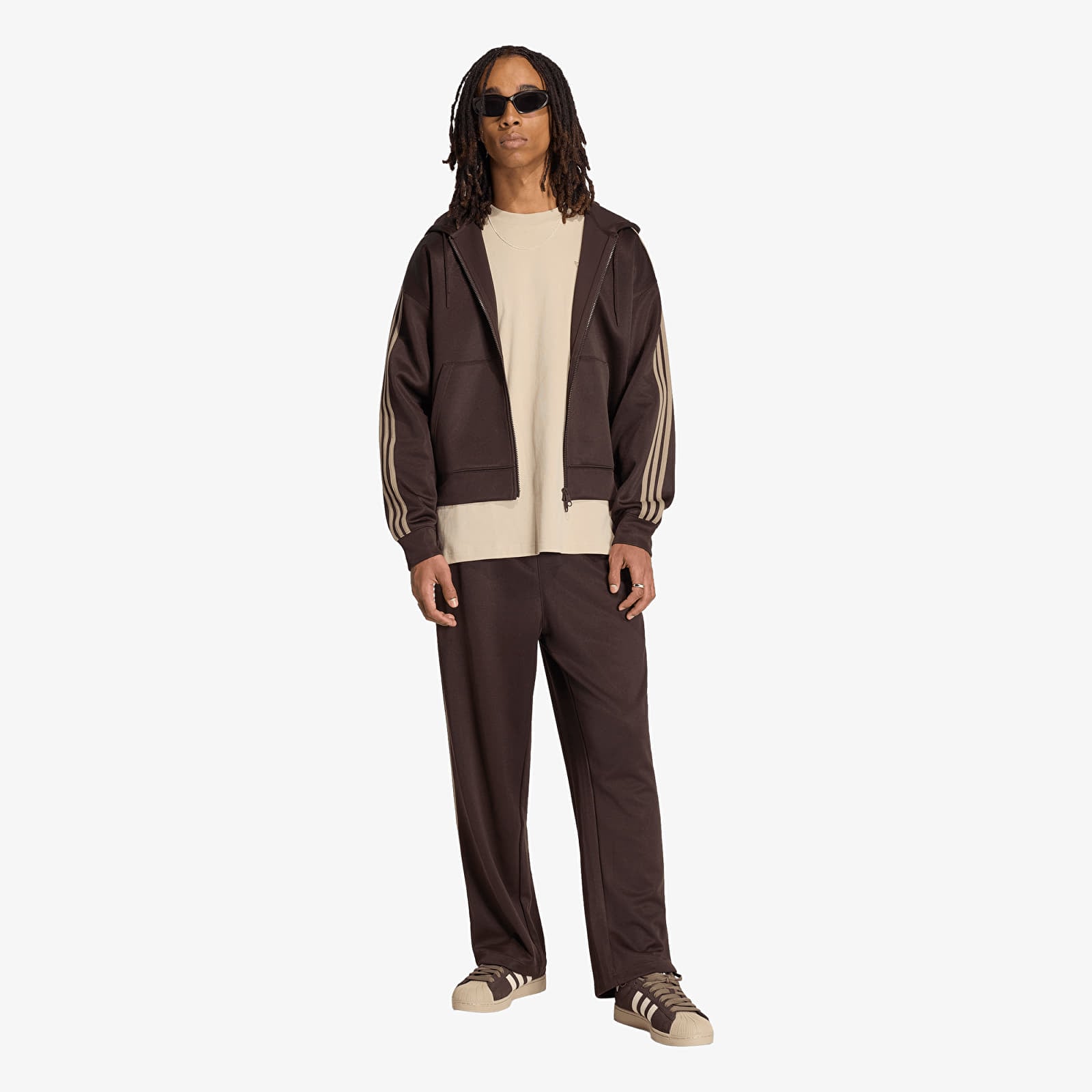 Herren-Sweatpants adidas Loose Tp Aurora Coffee
