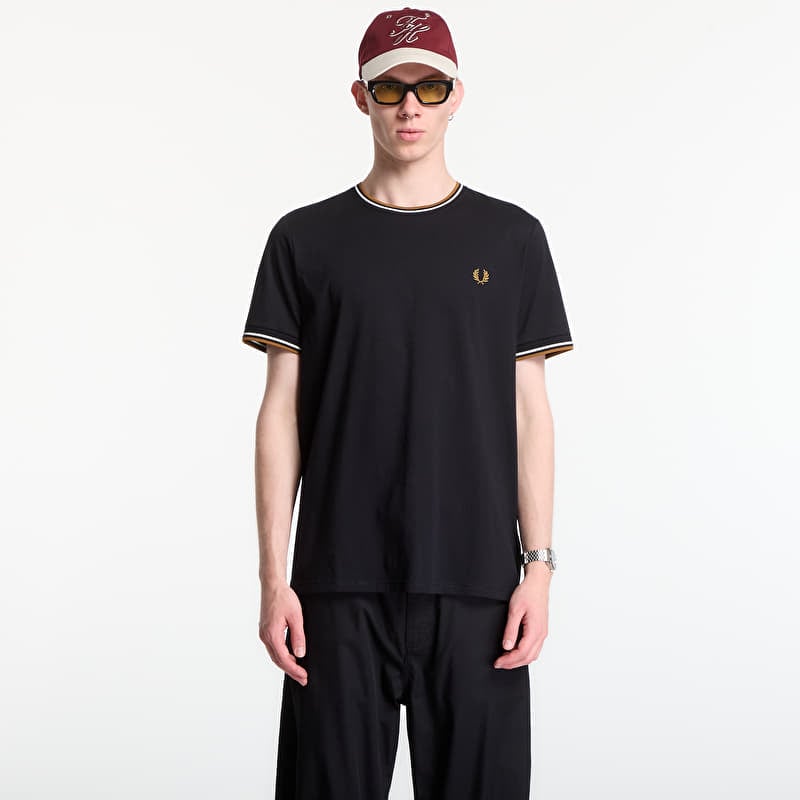 Tričko Fred Perry Twin Tipped T-Shirt Black