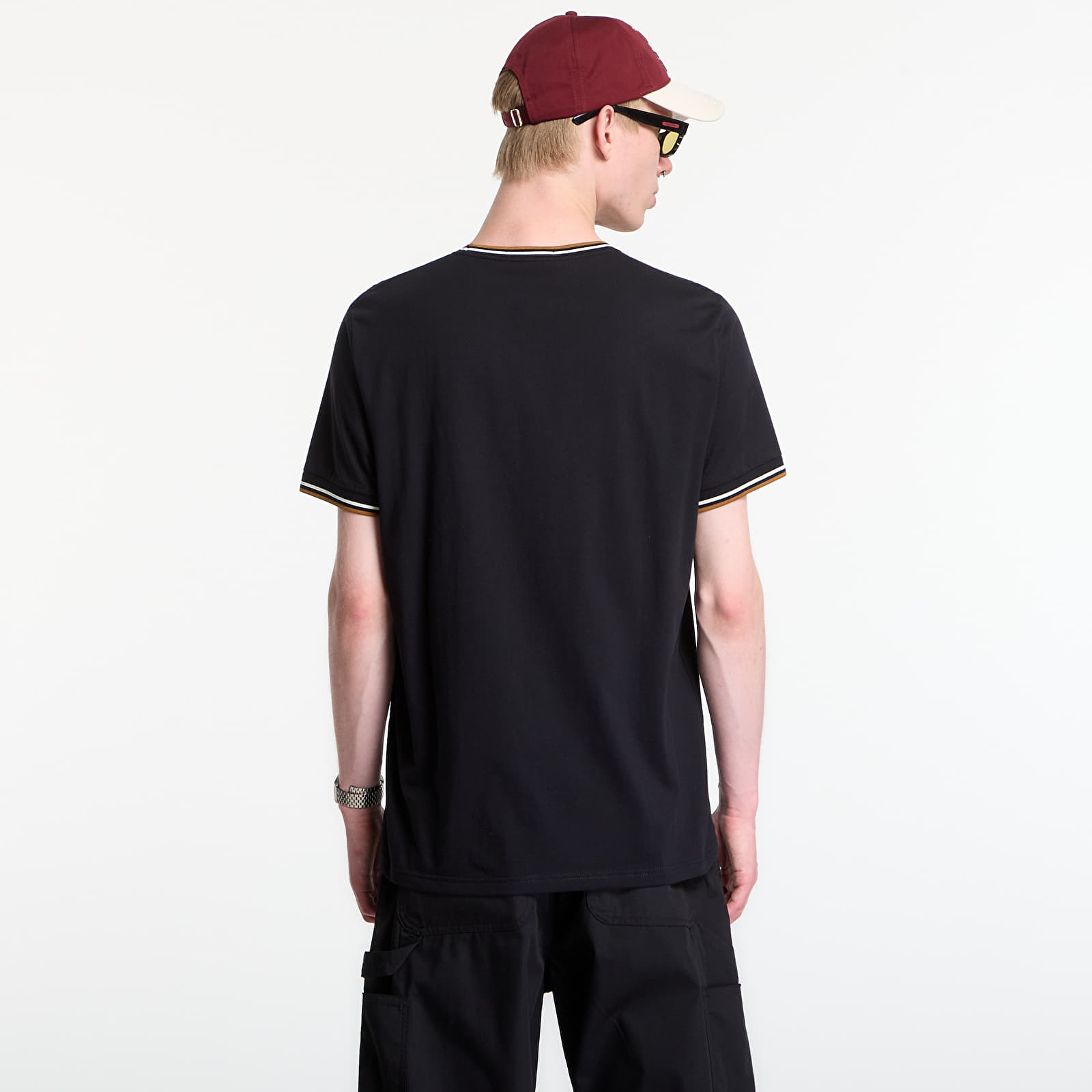 Men's T-shirts Fred Perry Twin Tipped T-Shirt Black