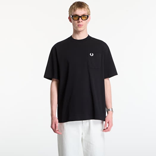 T-shirt Fred Perry Pocket Detail T-Shirt Black