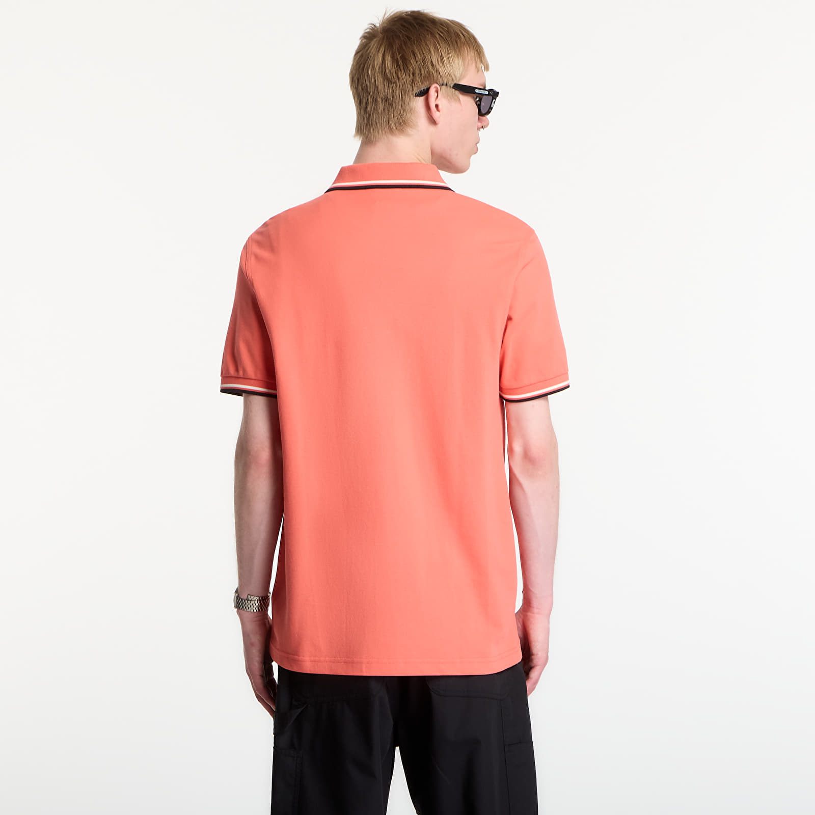 Muške majice kratkih rukava Fred Perry Twin Tipped Fred Perry Shirt Pink