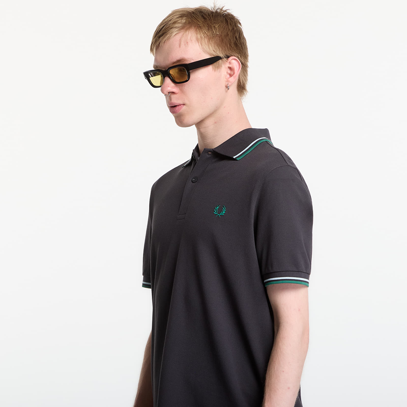 Vīriešu T-krekli Fred Perry Twin Tipped Fred Perry Shirt Anchor Grey