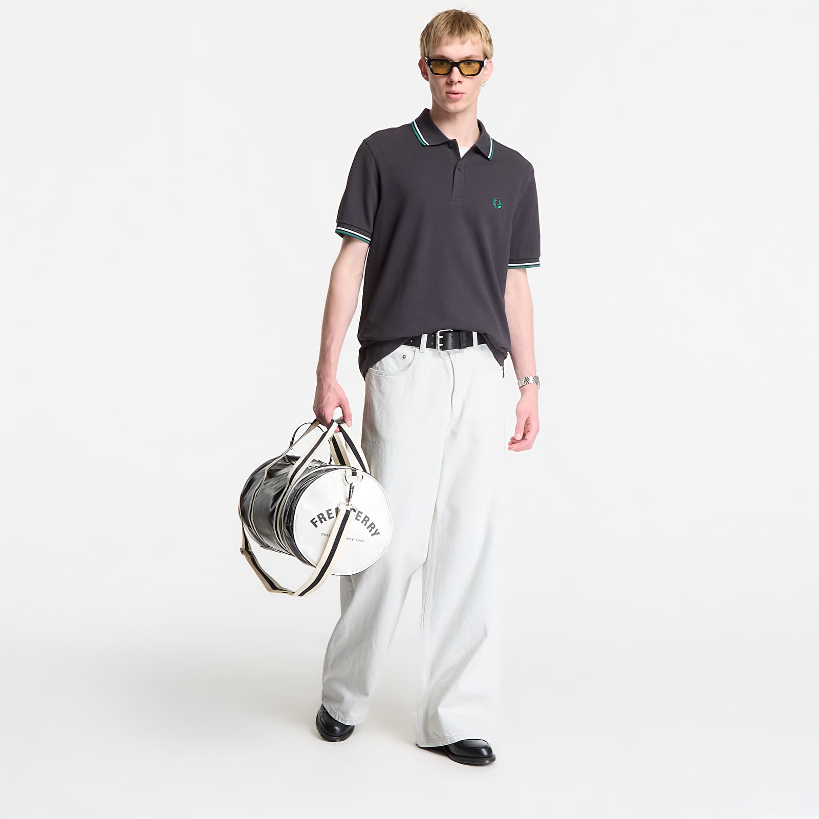 Vīriešu T-krekli Fred Perry Twin Tipped Fred Perry Shirt Anchor Grey