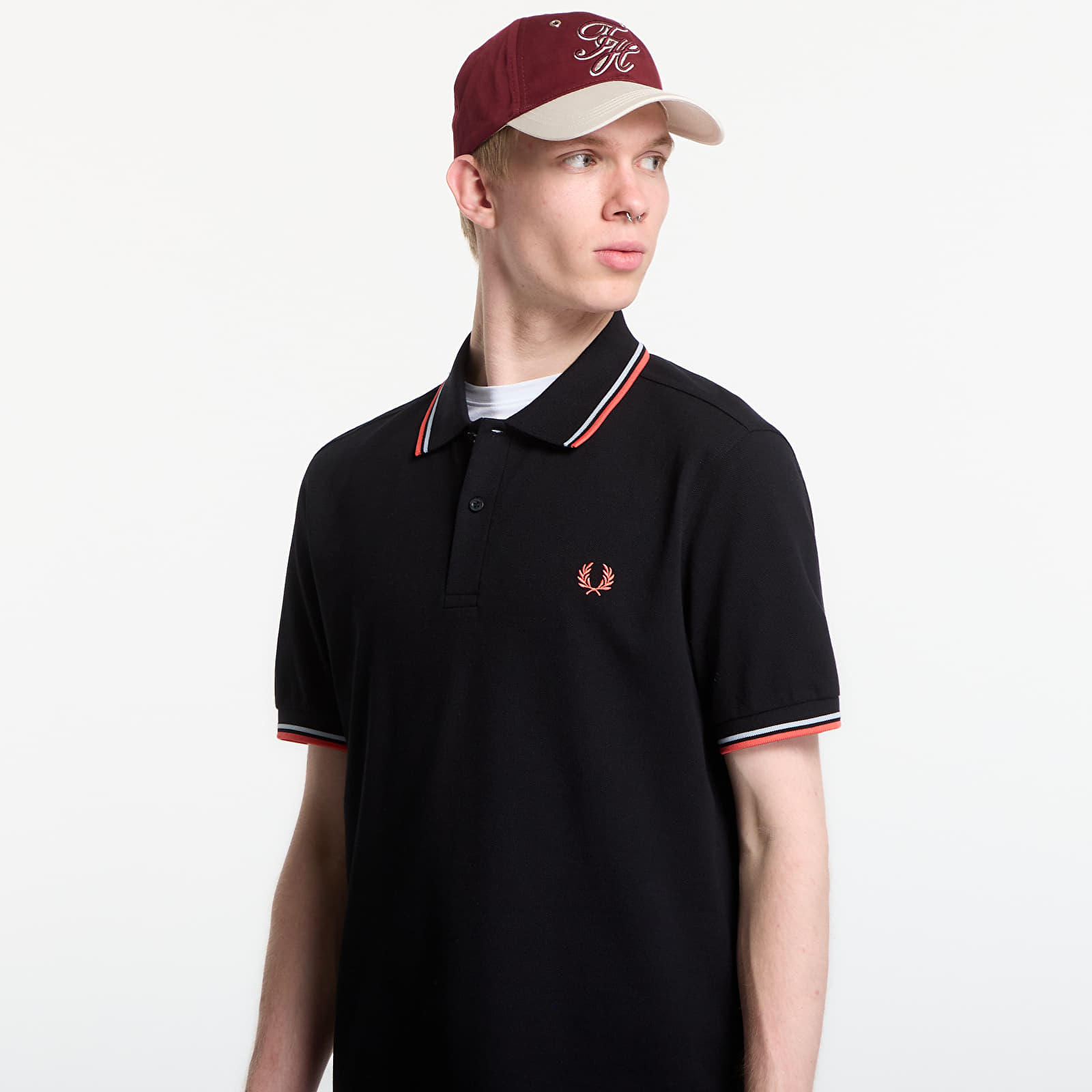 Men's T-shirts Fred Perry Twin Tipped Fred Perry Shirt Black