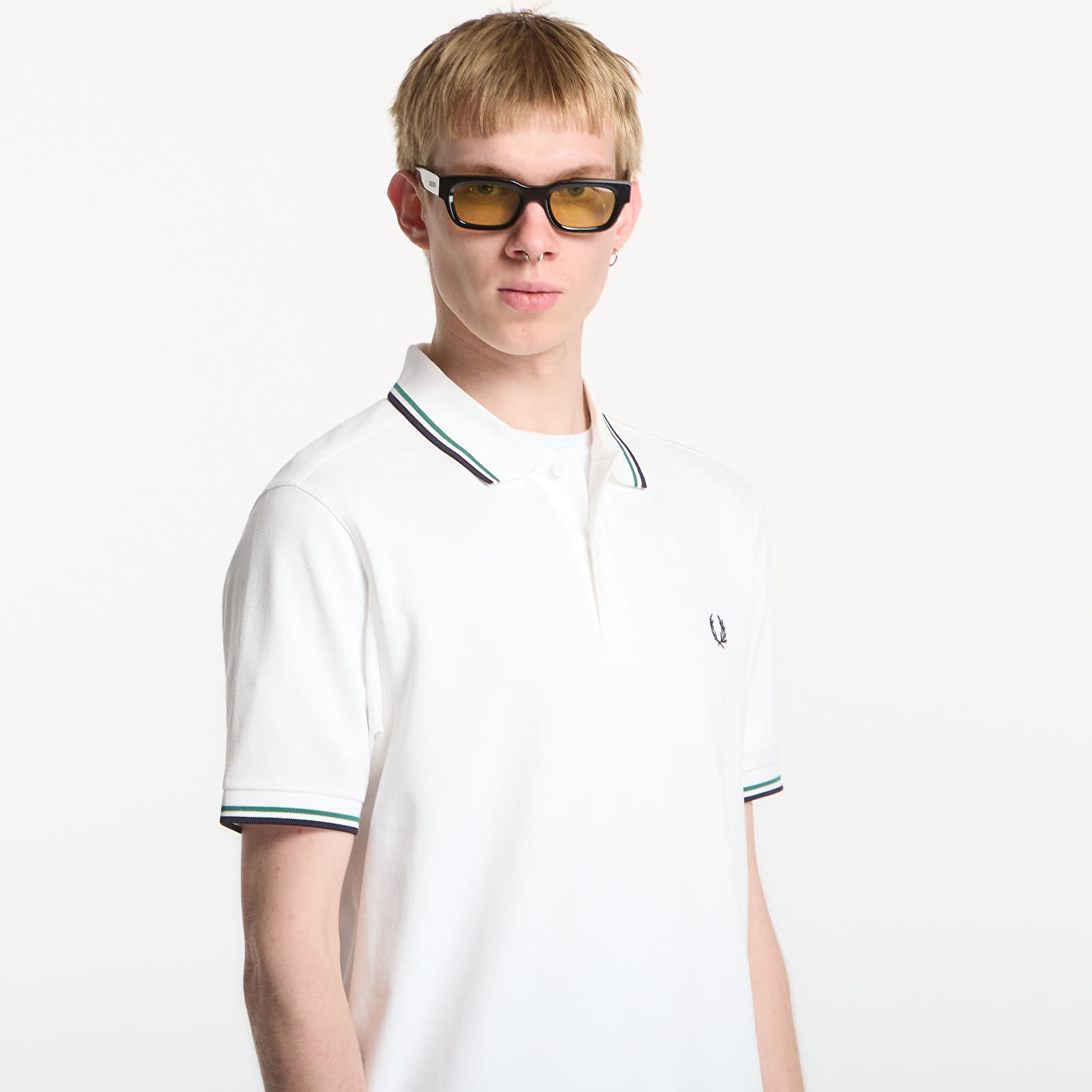 Men's T-shirts Fred Perry Twin Tipped Fred Perry Shirt White