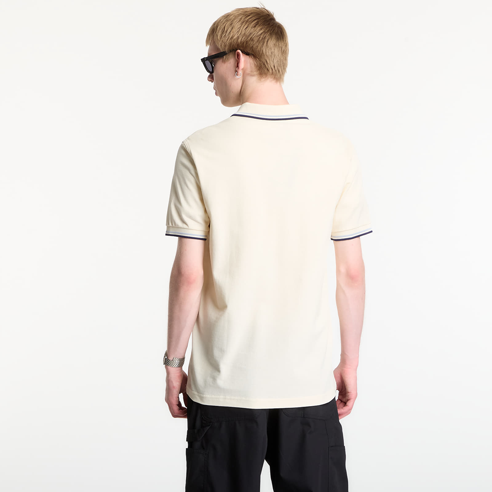 Vīriešu T-krekli Fred Perry Twin Tipped Fred Perry Shirt Ecru