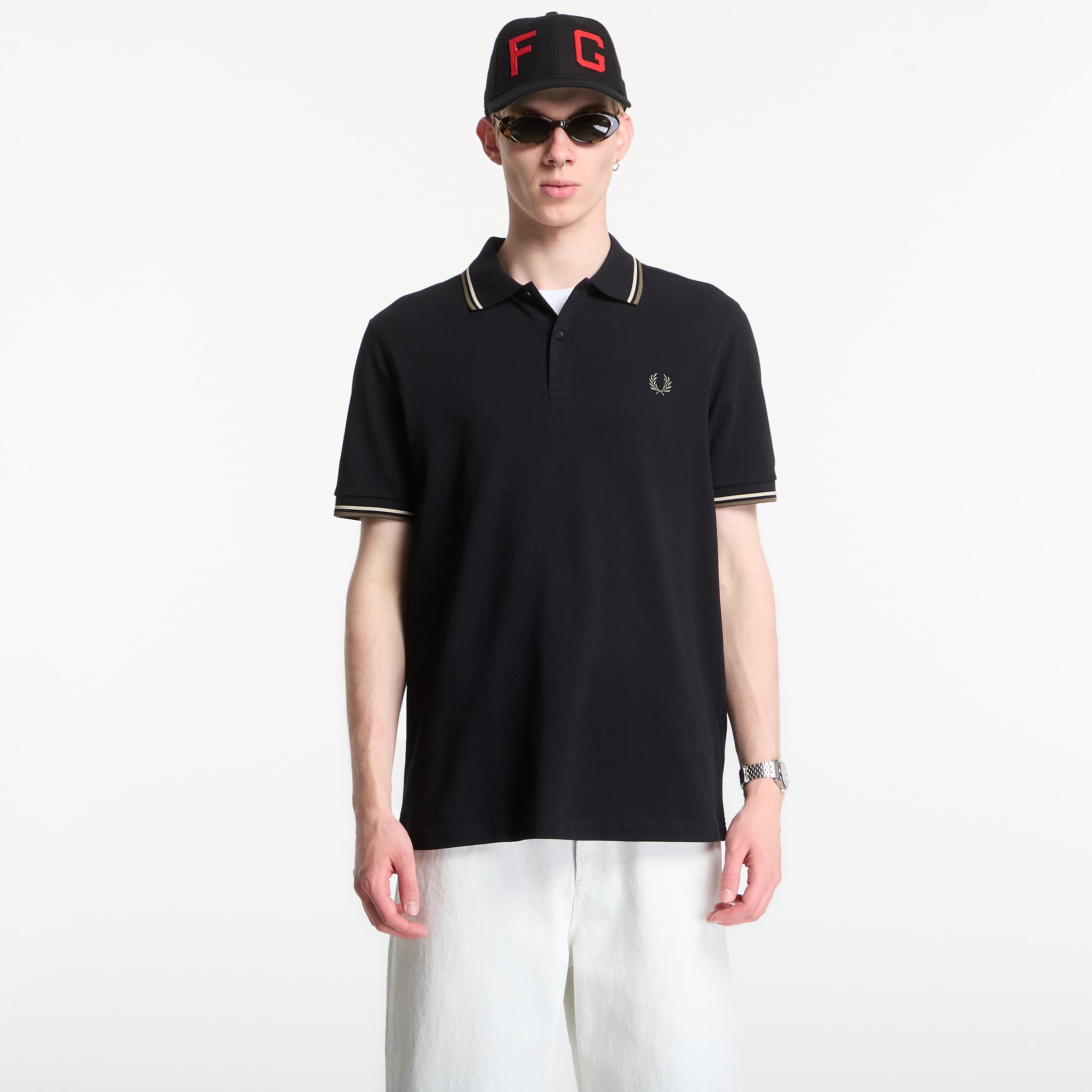 T-shirt Fred Perry Twin Tipped Fred Perry Shirt Black M
