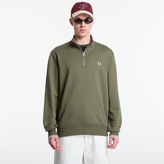 Bluza Fred Perry Half Zip Sweatshirt Green