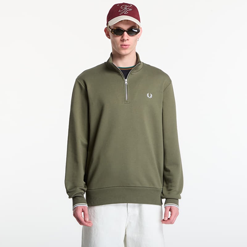 Sweatshirt Fred Perry Half Zip Sweatshirt Green