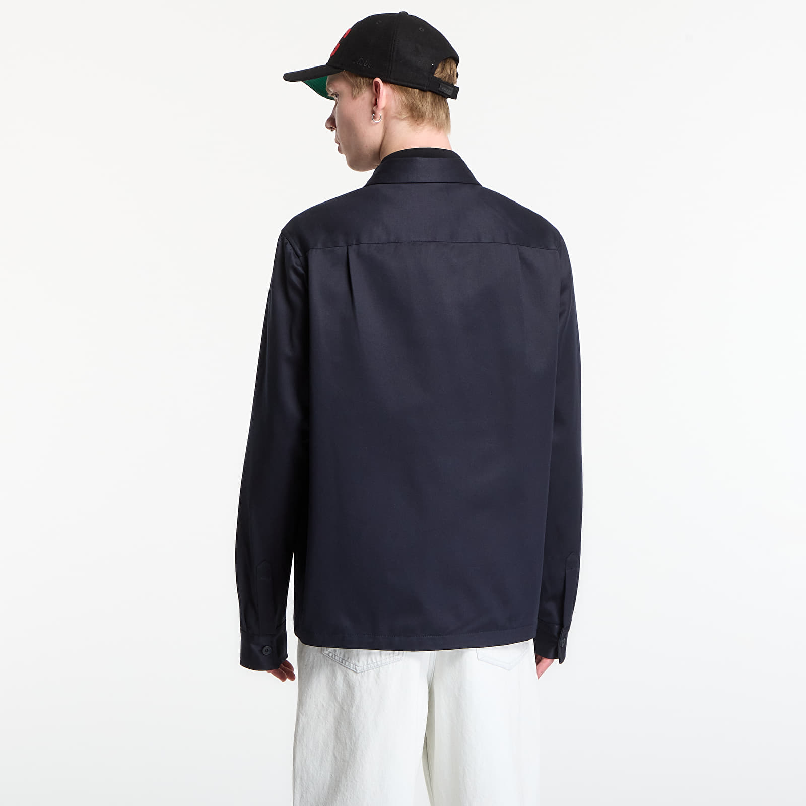 Koszule męskie Fred Perry Twill Overshirt Navy