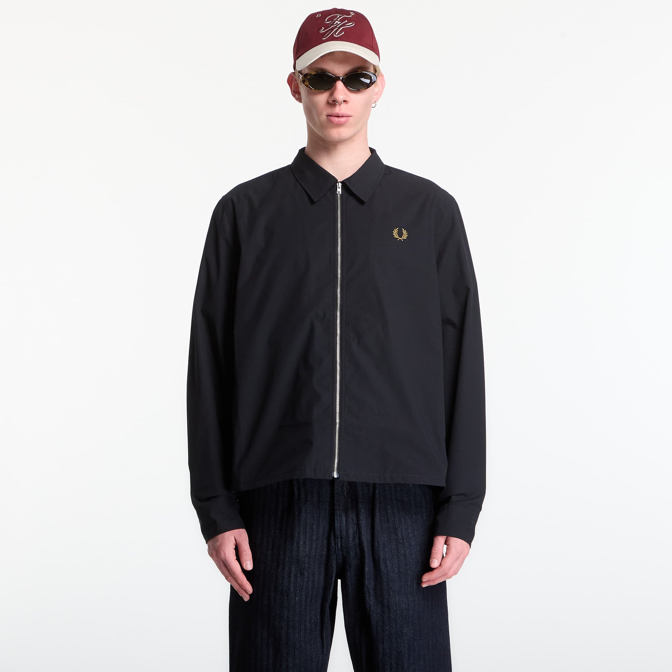 Jacket Fred Perry Poplin Overshirt Black L