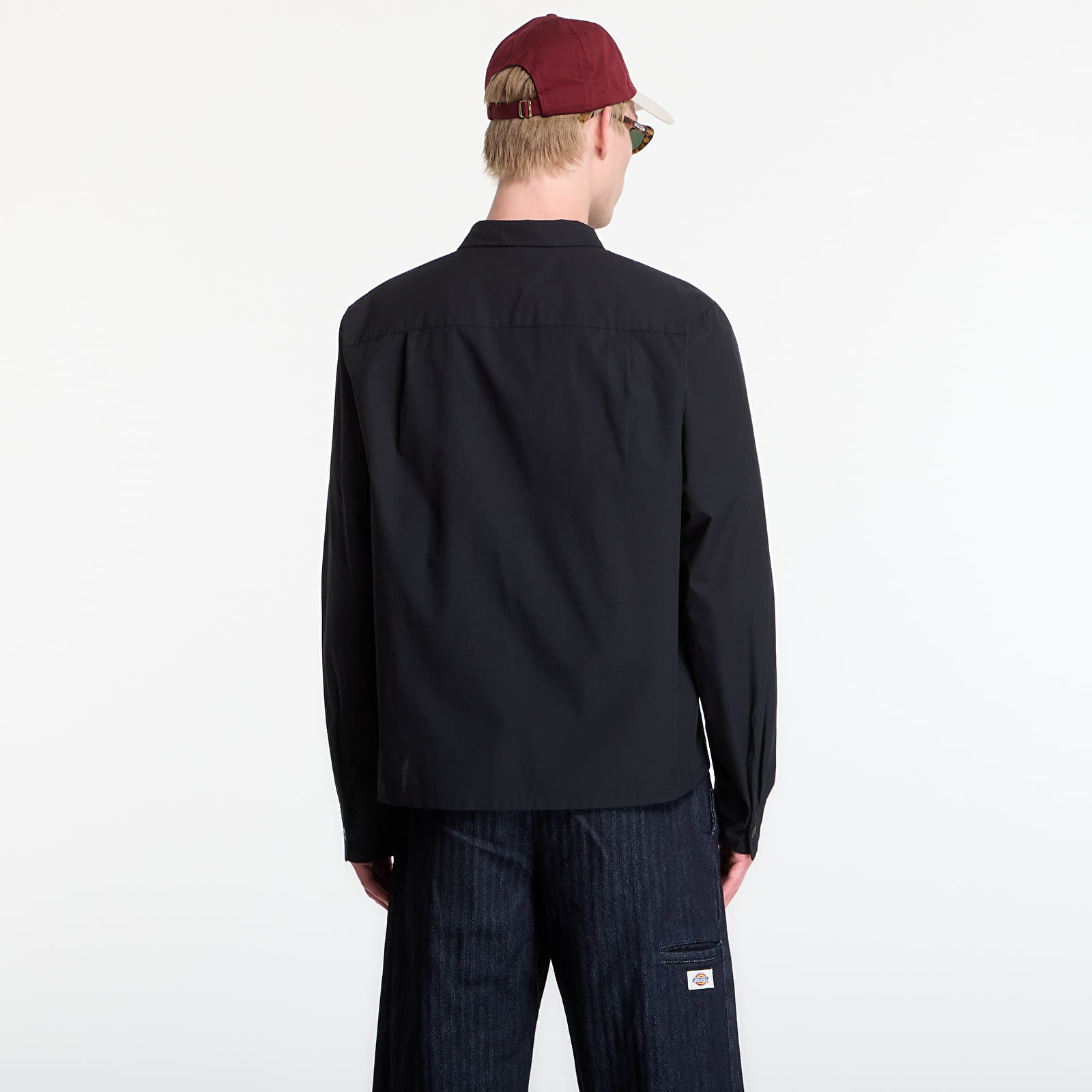 Men's overshirts Fred Perry Poplin Overshirt Black